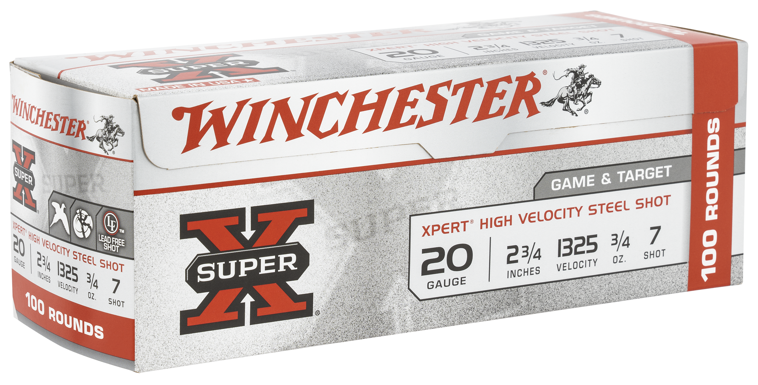 Winchester Super X Xpert High Velocity 20 Gauge 3/4 oz Steel Shot 100 Rounds