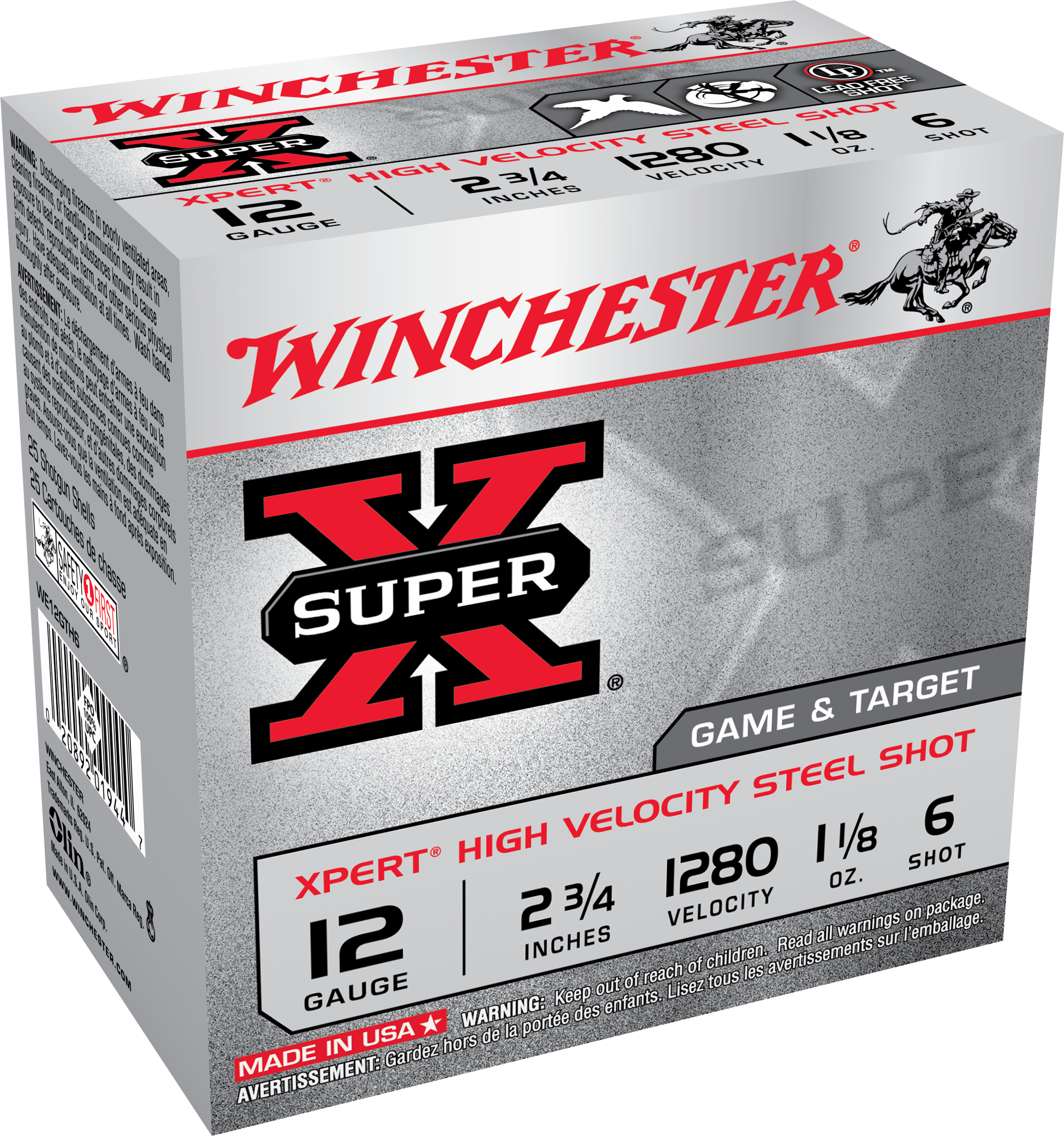 Winchester Xpert Hi Velocity Steel 12 Gauge High Velocity 1 1/8 oz 25 Rounds