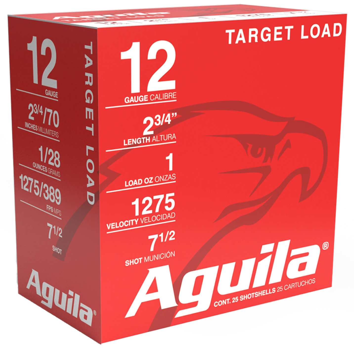 Aguila Ammunition Target 12 Gauge Birdshot 1 Ounce #7.5 25 Rounds