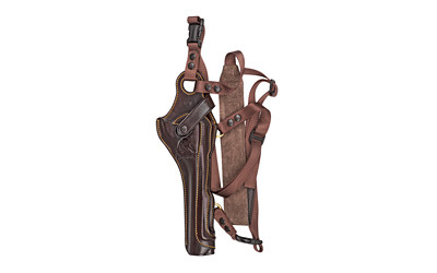 Galco KH172H Kodiak Hunter Chest Holster Havana Brown Leather Shoulder/Torso Strap Fits S&W X Frame 8.375" Right Hand