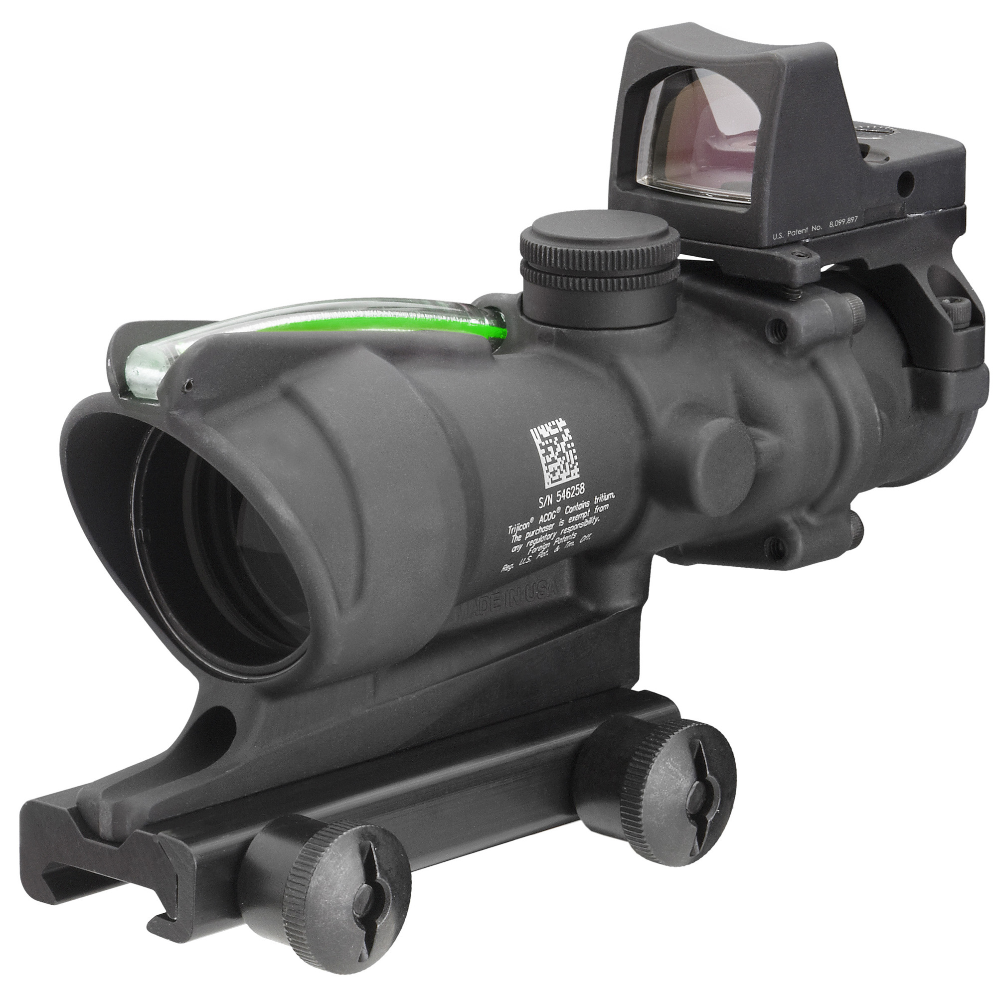 Trijicon Acog Combo 4x 32mm Obj Rmr Type 2 3.25 Moa Green Crosshair .223
