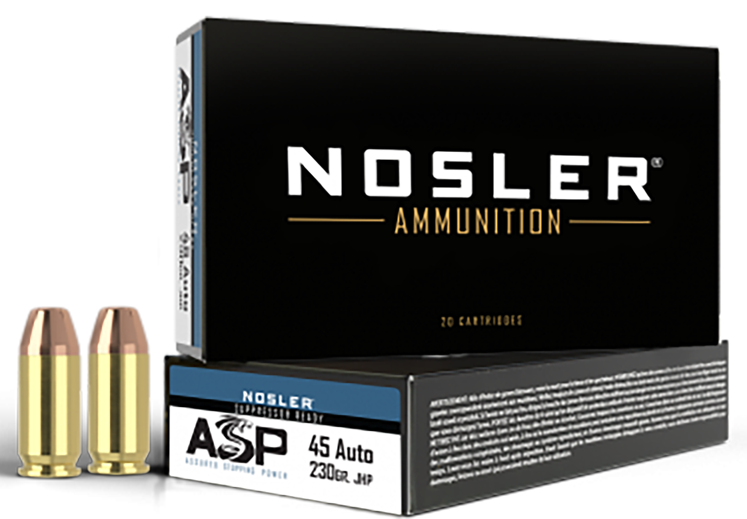 Nosler Match Grade 45 Acp Hollow Point Jacketed 230 Grain 50 Rounds