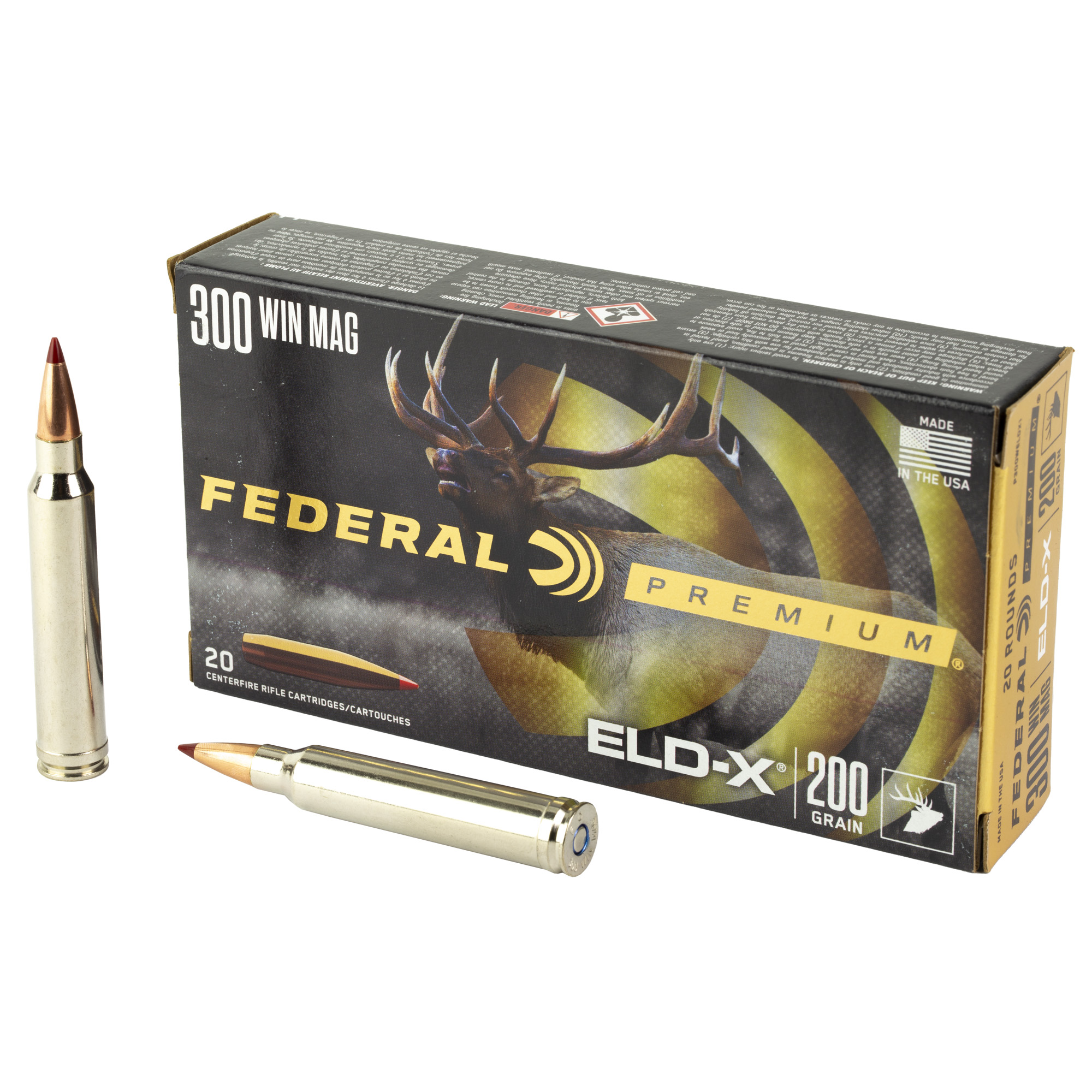 Federal Premium Rifle Ammo 300 Win. Mag. 200 gr. ELDX 20 rd.
