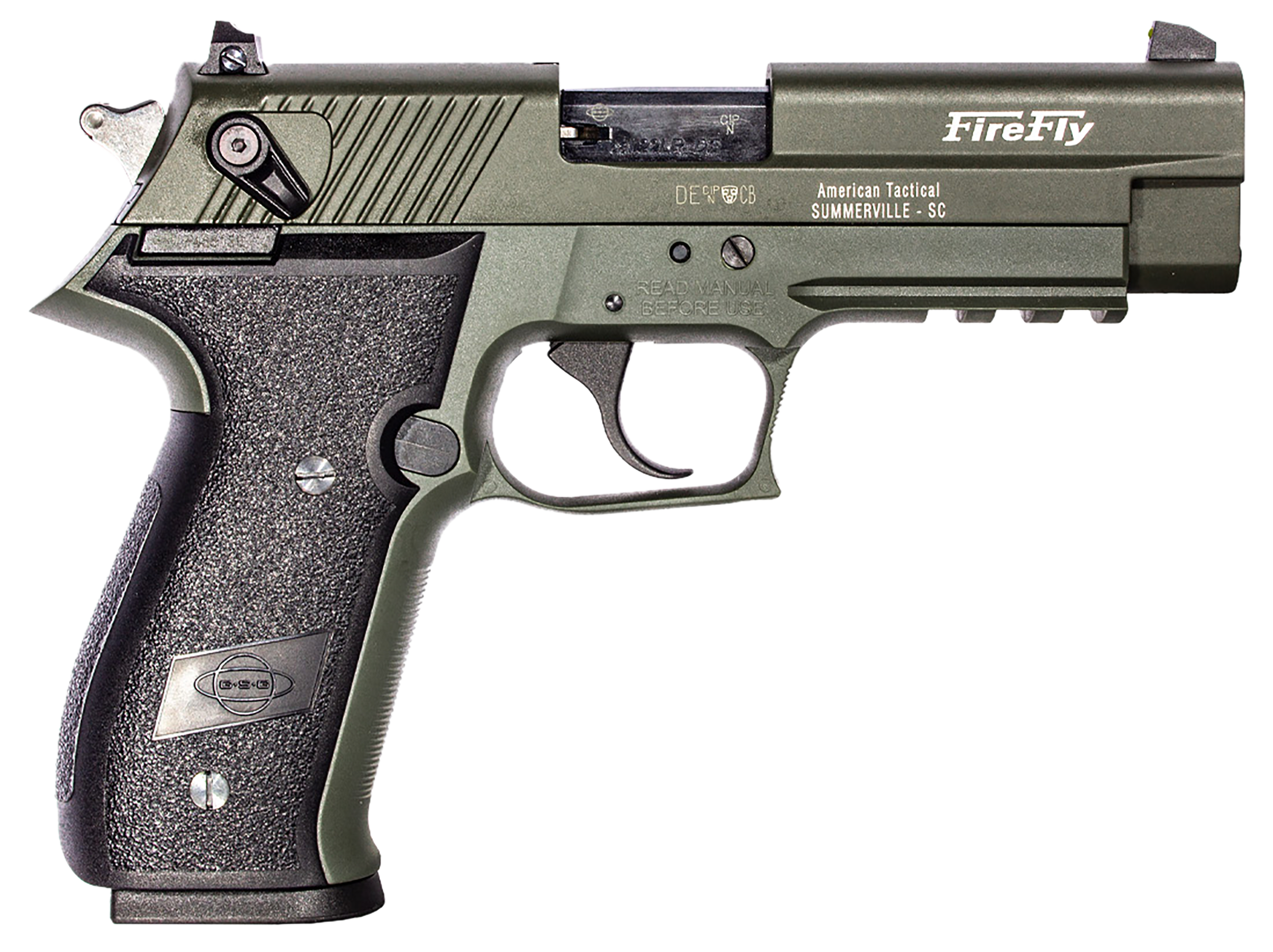 GSG Firefly Pistol 22 LR. 4 in. Green 10 rd.