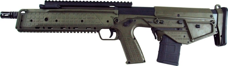 Kel-Tec RDBGRN RDB 17 223 Rem/5.56 NATO 20+1 17.30" Black Nitride Steel Barrel & Receiver, Green Synthetic Bullpup Stock, Green Polymer Grip, Ambidextrous