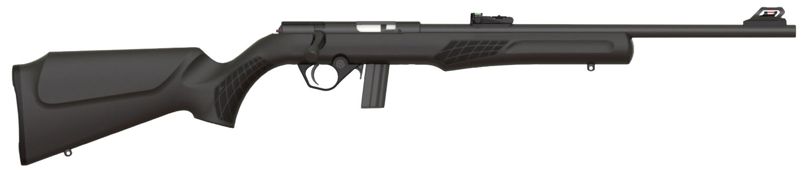 Rossi Bolt Action Rimfire Rifle .22 LR 18.5" 10 Rounds Polymer Stock Fiber Optic Sight