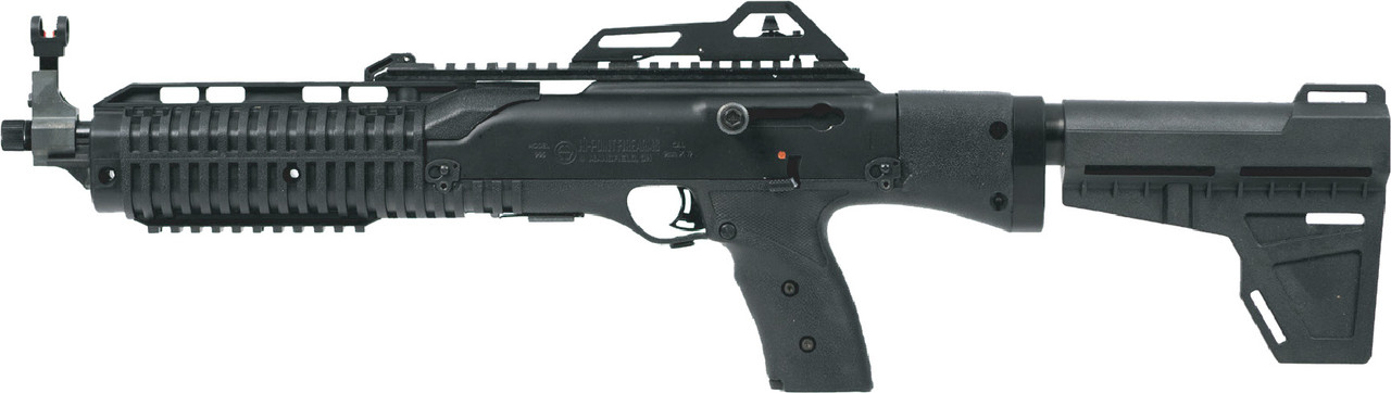 Hi-Point 995PBRACE 1095P  9mm Luger 10+1 13.25" Black Threaded Barrel, Black Powdercoat Polymer Receiver w/Picatinny Rail, Black Pistol Brace, Black Plastic Grip