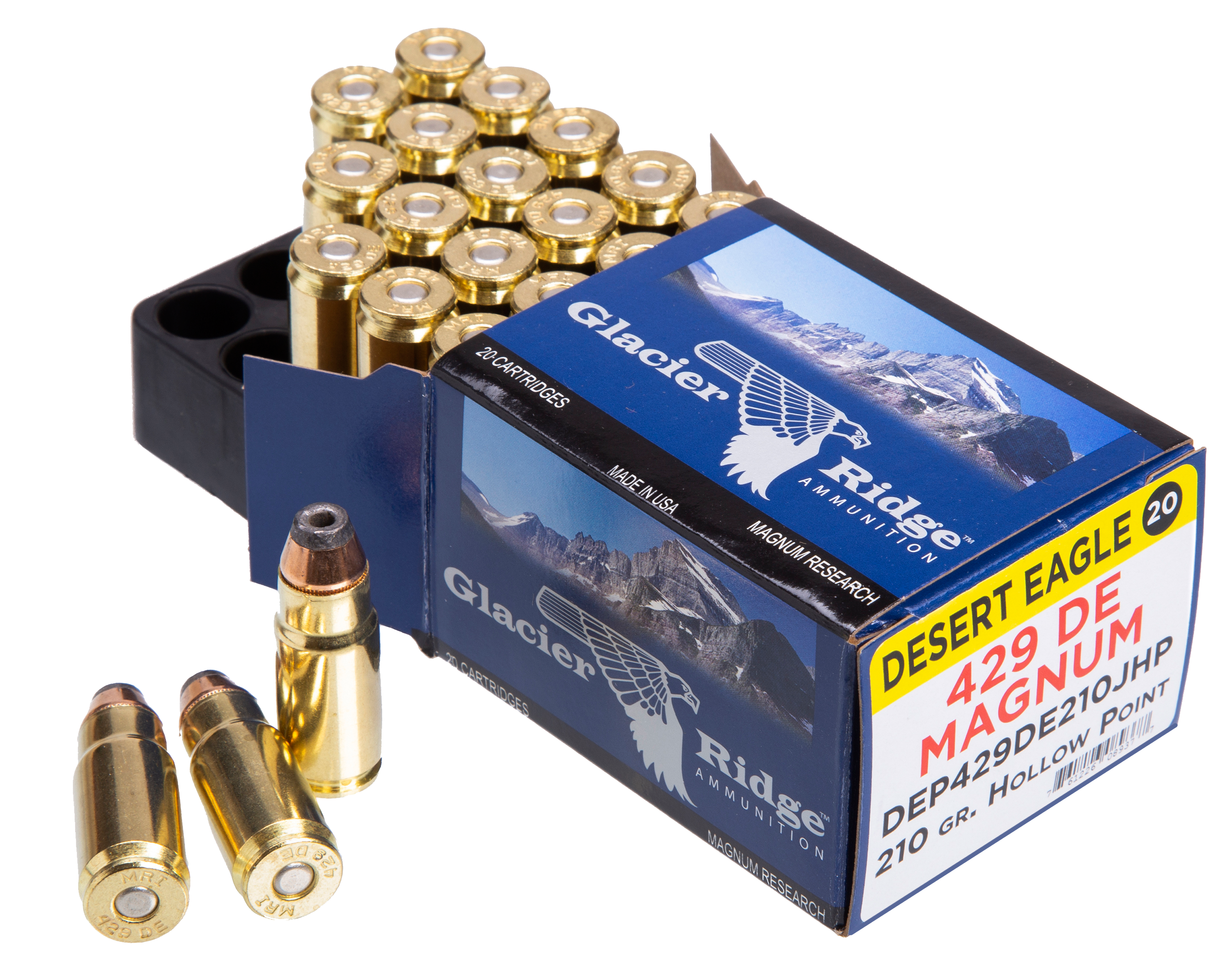 Magnum Research DEP429DE210J Desert Eagle  429DE 210gr Jacketed Hollow Point 20 Rounds
