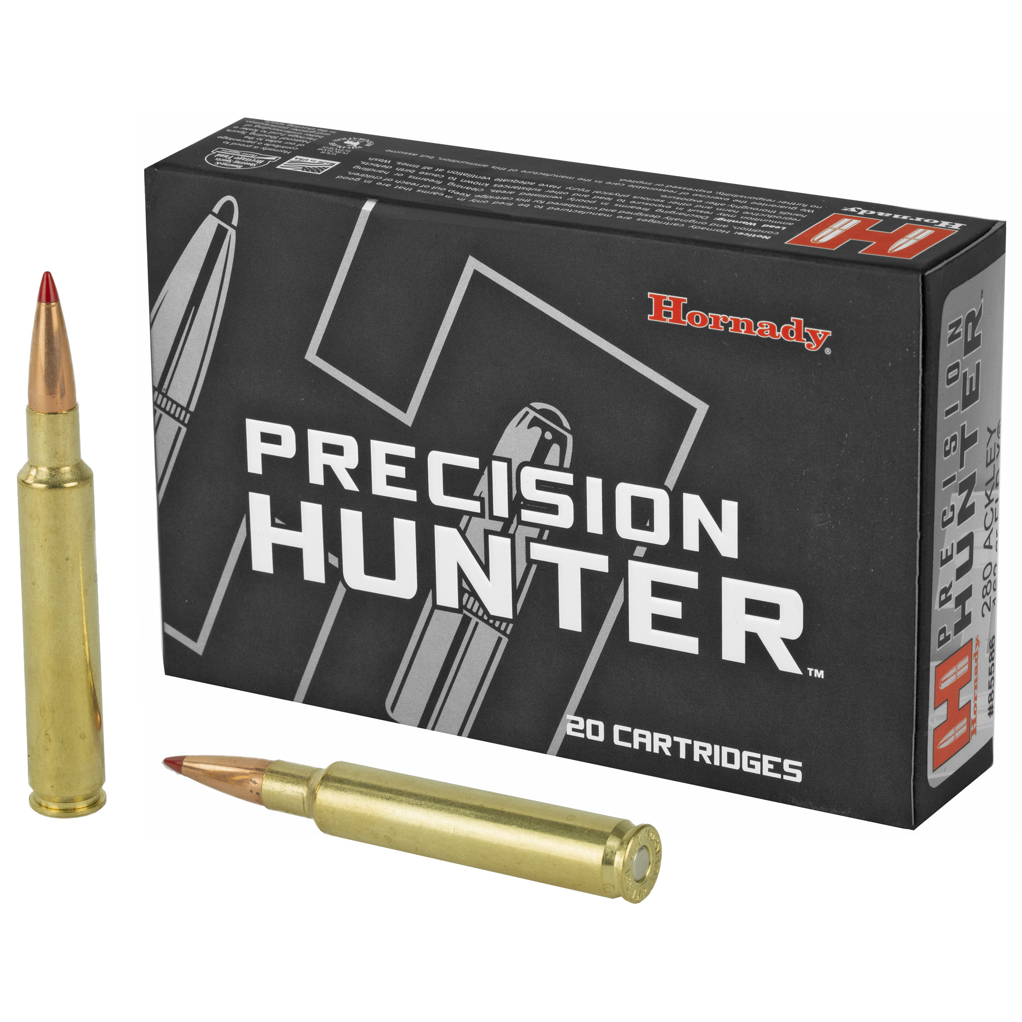 Hornady Precision Hunter 280 Ackley Improved Eld-x 162 Grain 20 Rounds