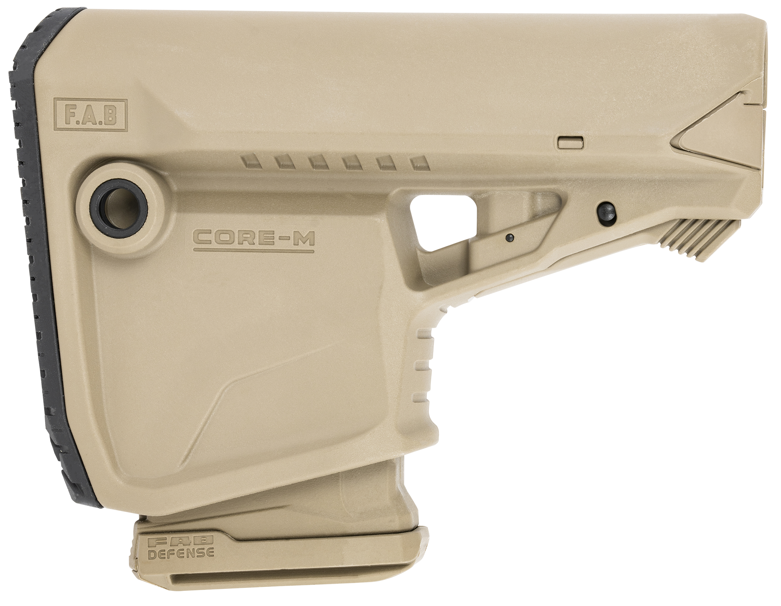 F.A.B. Defense GL Core Survival Buttstock AR Mil Spec Tubes Tan