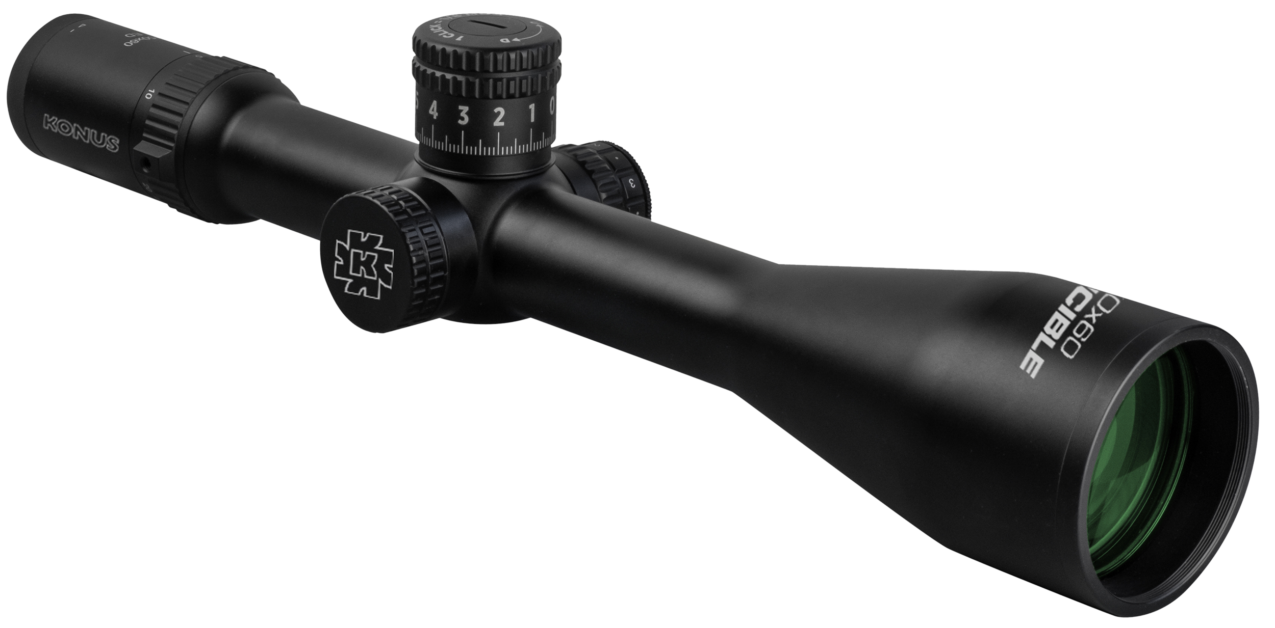 Konus Optics Invincible 5-50x60IL 34mm Scope for Rifles