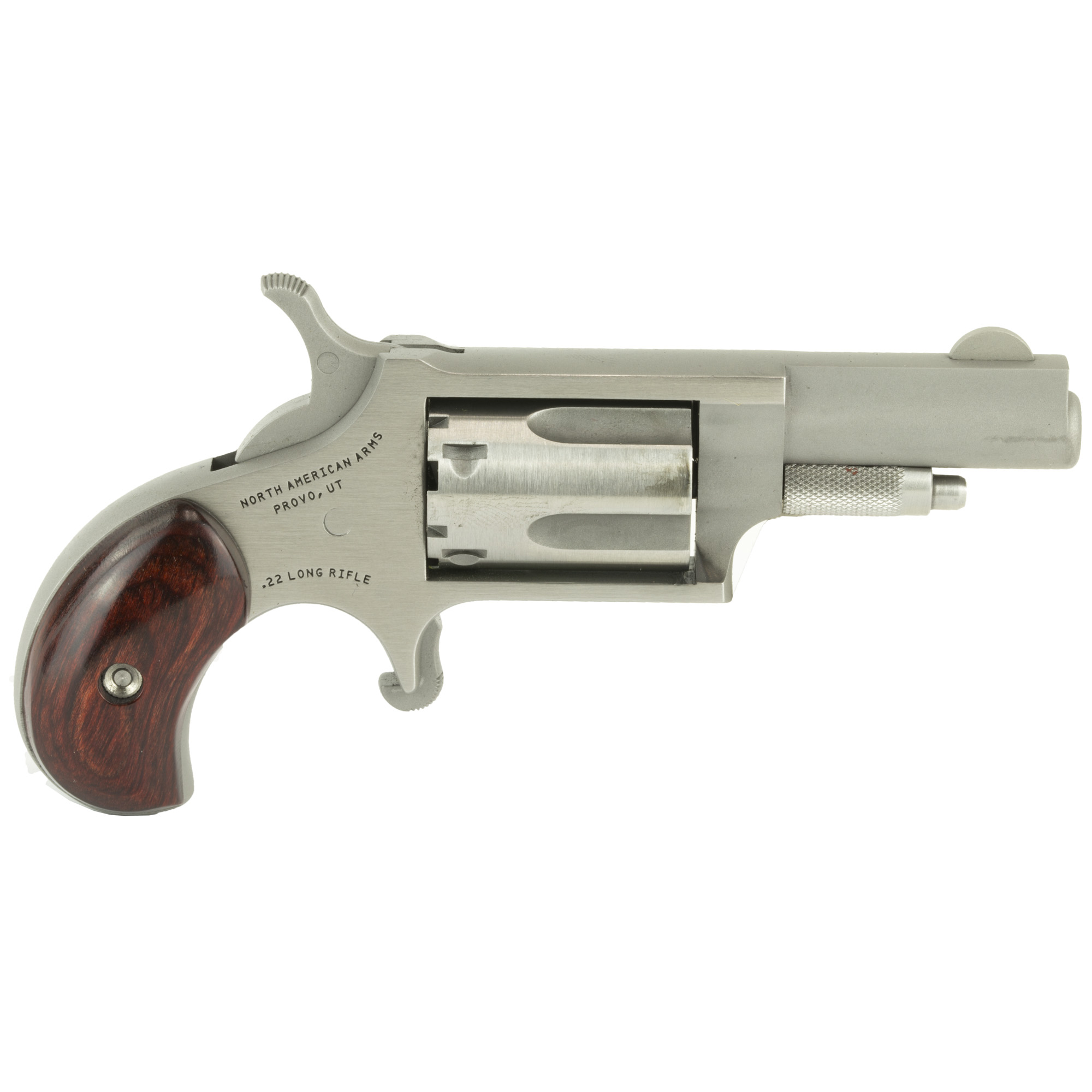 NAA 22LLR Mini-Revolver 22 LR Stainless/Rosewood 1.13 in. 5 rd.