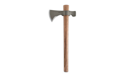 CRKT 2730 Woods Chogan T-Hawk 3.50" Blade 1055 Carbon Steel Blade Tennessee Hickory Handle 19" Long Tomahawk w/Hammer