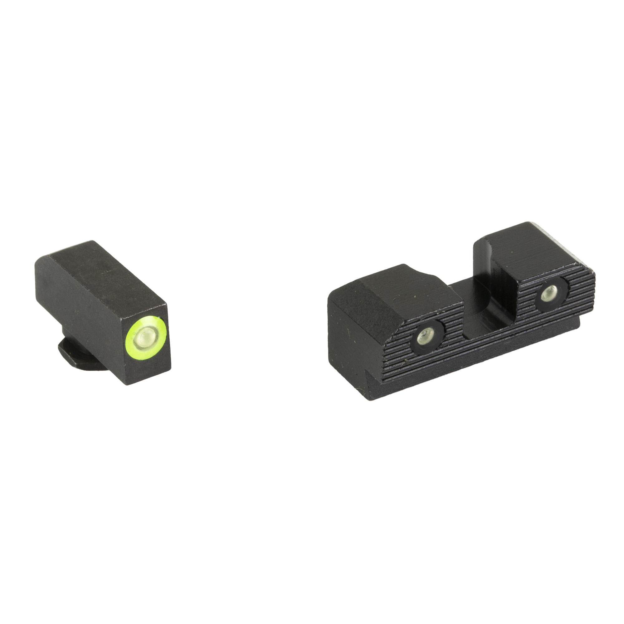XS Sights GLR203P6G R3D 2.0 Night Sights Glock 43 Tritium Front and Rear