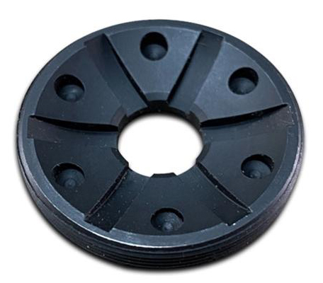 SilencerCo Charlie Front Cap 9mm Nitride for Omega 36M Hybrid Chimera Saker