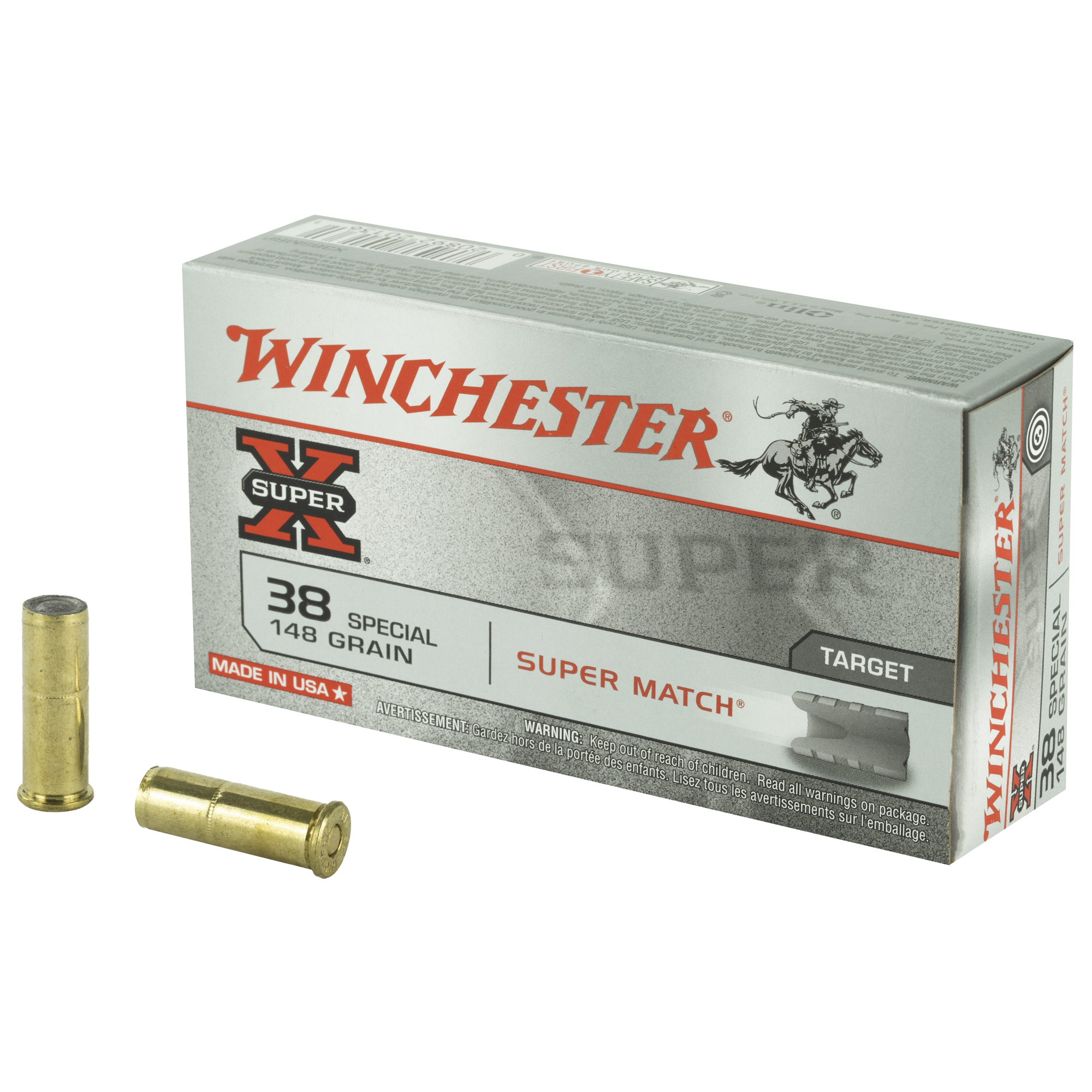 Winchester Super-X .38 Special Super Match Semi Wadcutter 148 Grain 50 Rounds