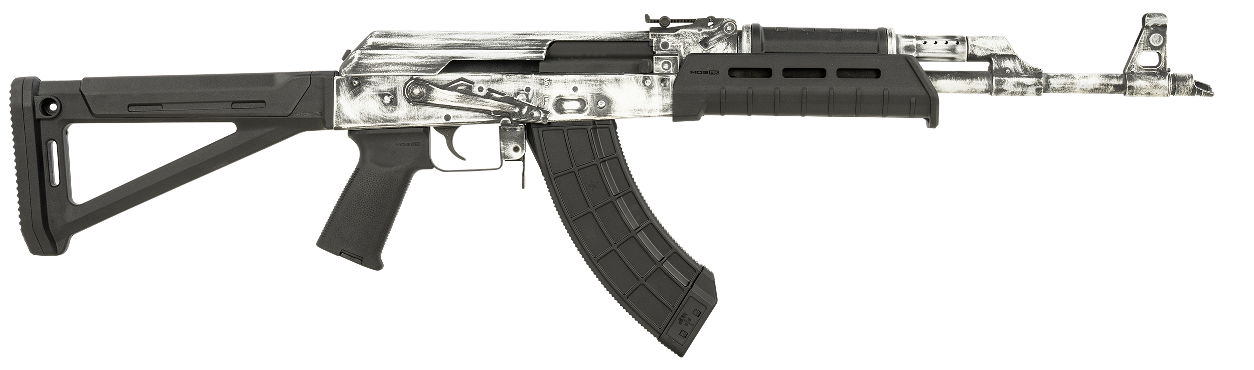 Century Arms Ri4997n Vska 7.62x39mm 16.5in 30+1 White Distressed Aluminum Receiver Magpul Stock