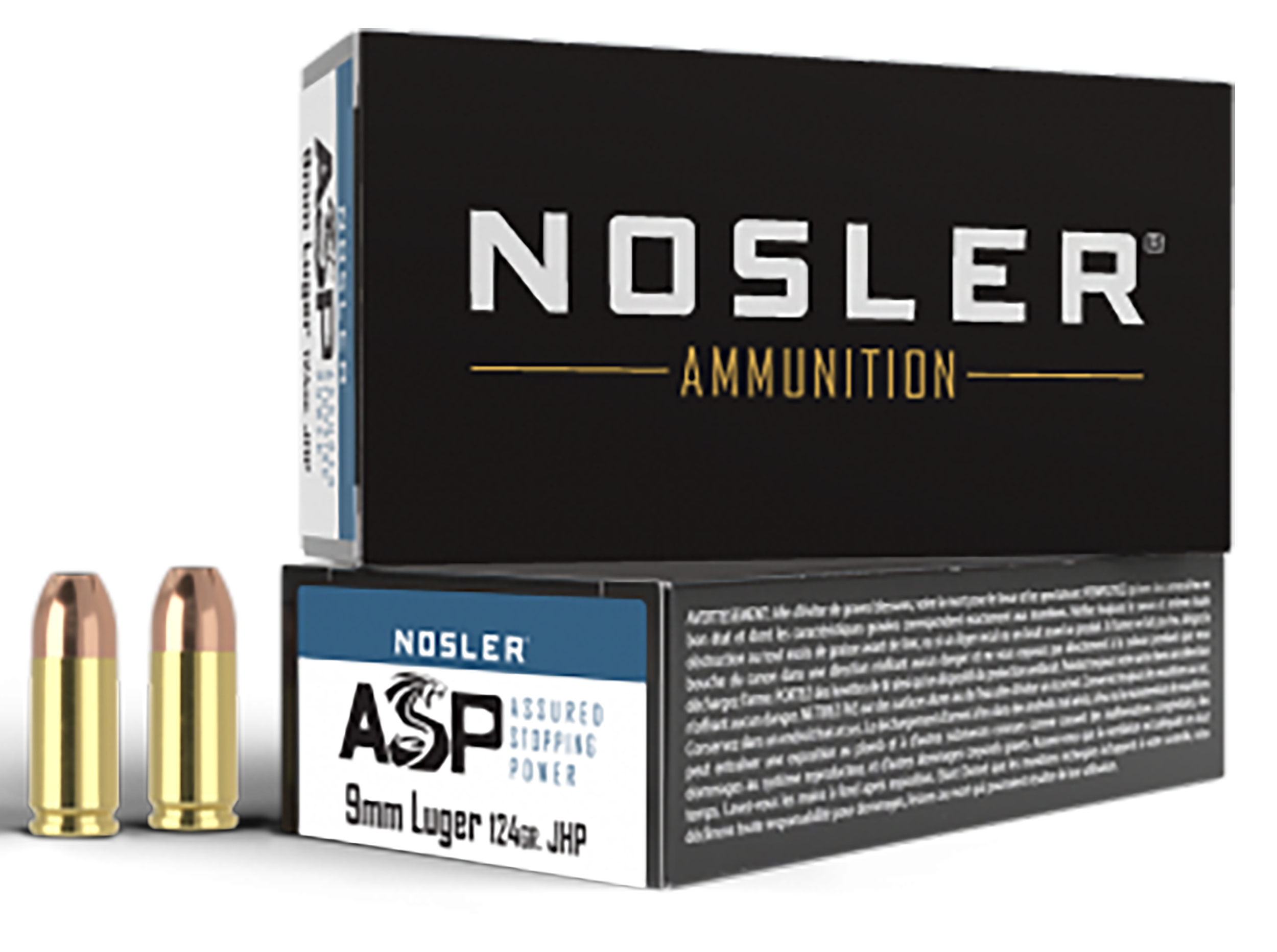 Nosler Match Grade 9mm Luger Jacketed Hollow Point 124 Grain 50 Rounds