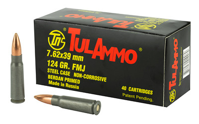 Tula 7.62x39 124gr Fmj 40 Rounds