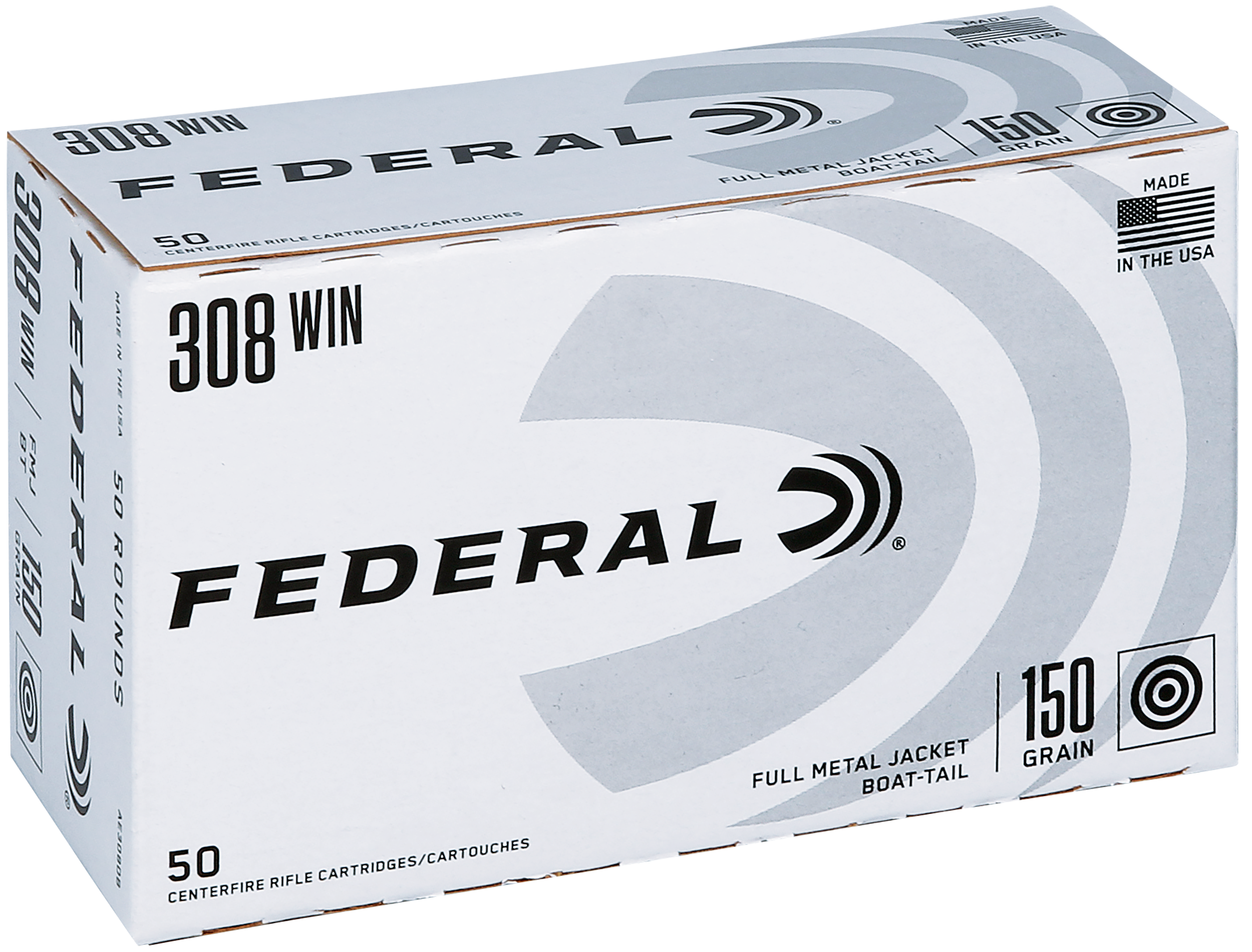 Federal American Eagle 308 Winchester Full Metal Jacket 150 Grain 50 Rounds
