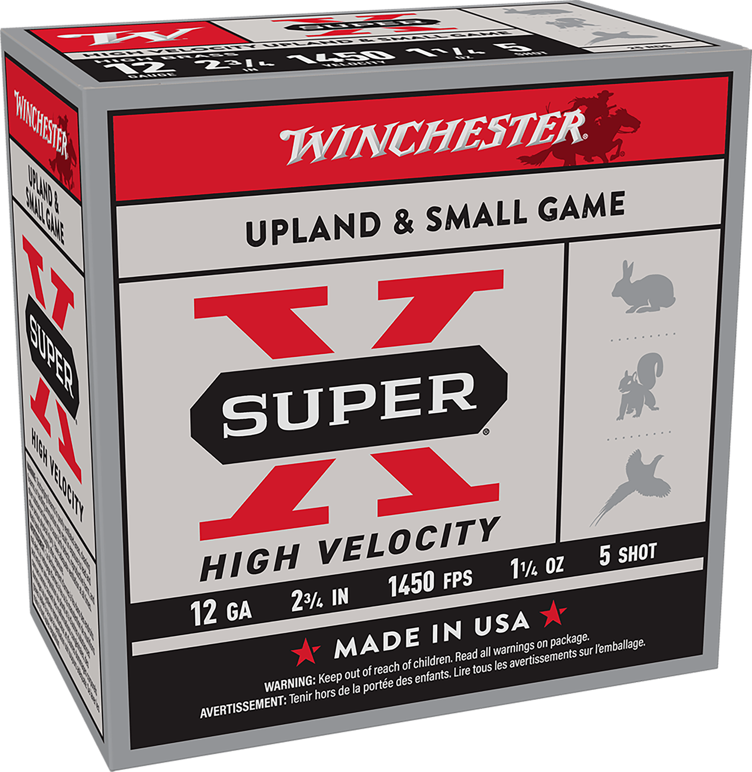 Winchester Super X High Velocity 12 Gauge Steel 1 1/4 oz 25 Rounds