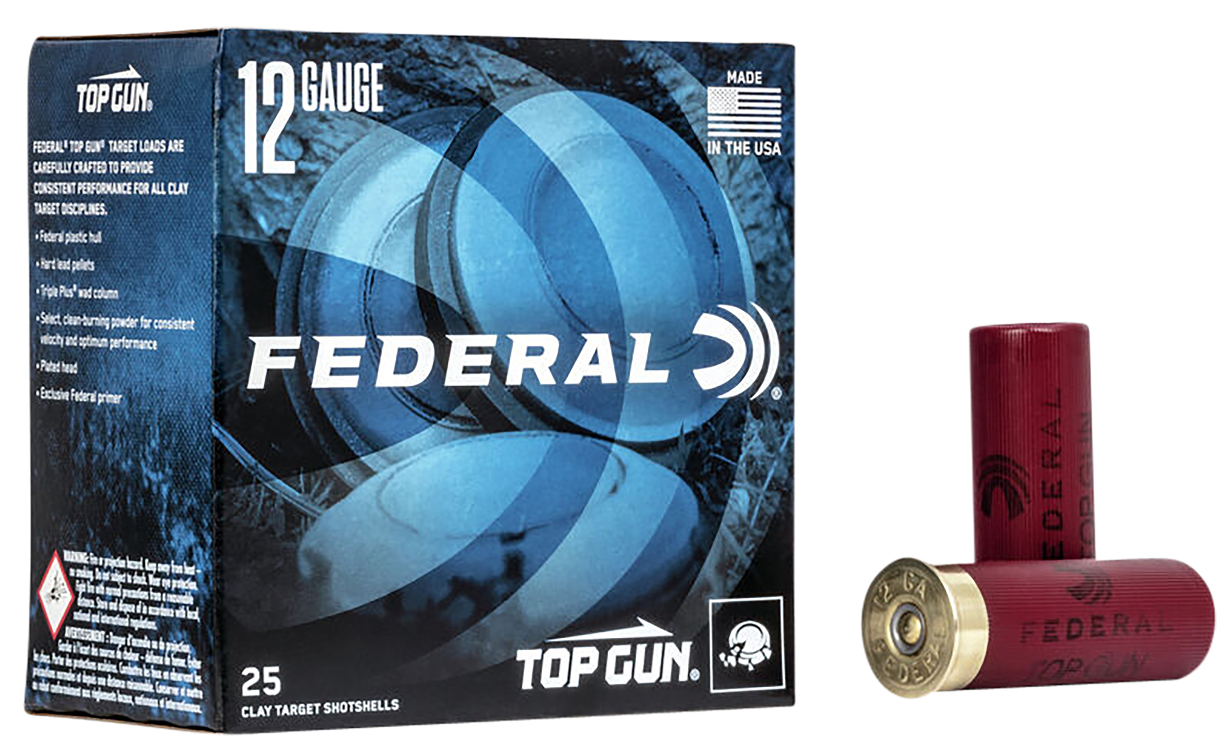 Federal, Top Gun Target, 12 Gauge, Lead Shot, 1 1/8 oz, 25 Rounds