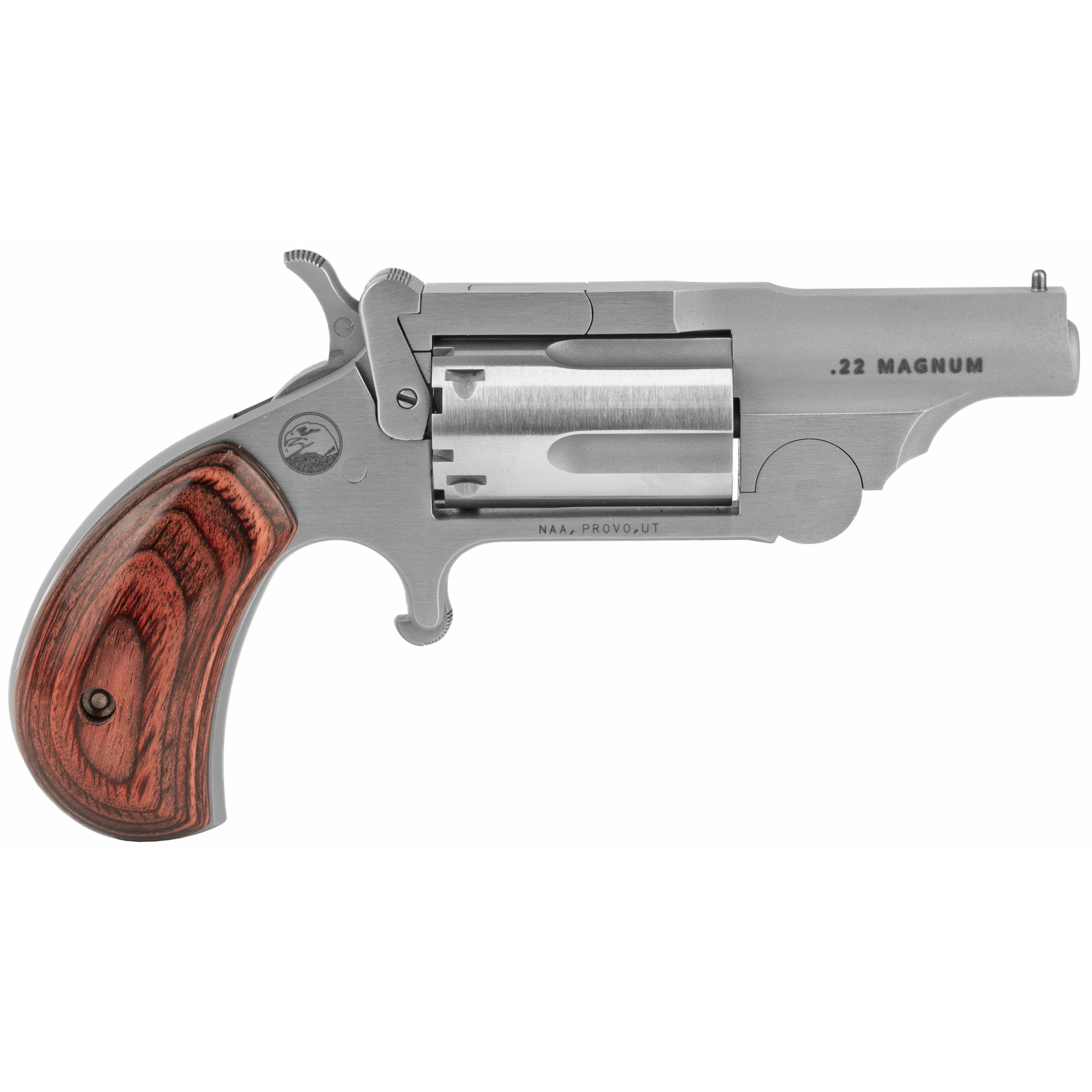 NAA Ranger II Revolver Combo 22 LR/.22 WMR Stainless/Wood 1.63 in. 5 rd.