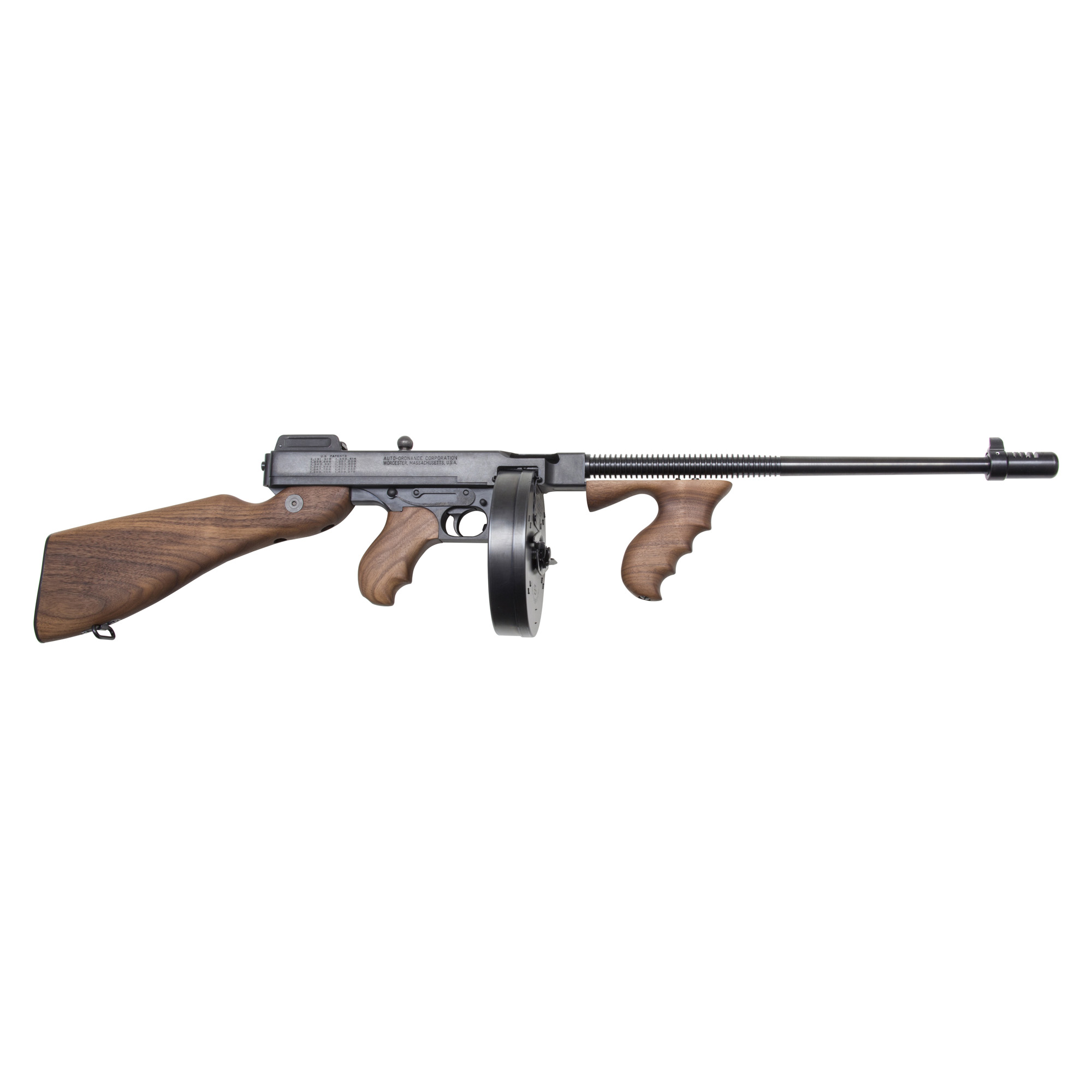 Auto-Ordnance 1927A-1 Deluxe Carbine Rifle 45 ACP 16.5 in. Walnut 20 rd. and 50 rd. Drum