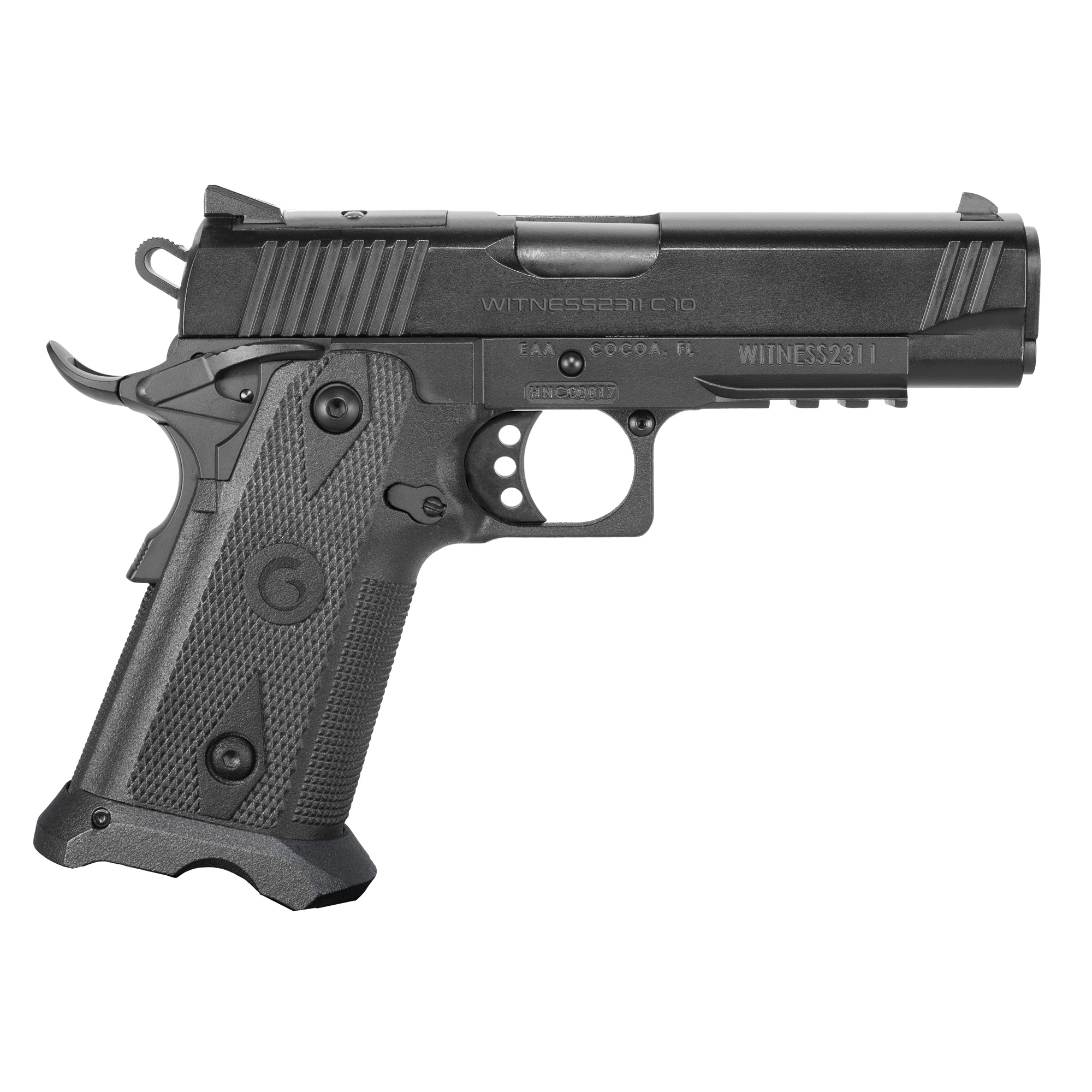 EAA Witness 2311 Officer Pistol 10mm 4.25 in. Black Optics Ready 15 rd.