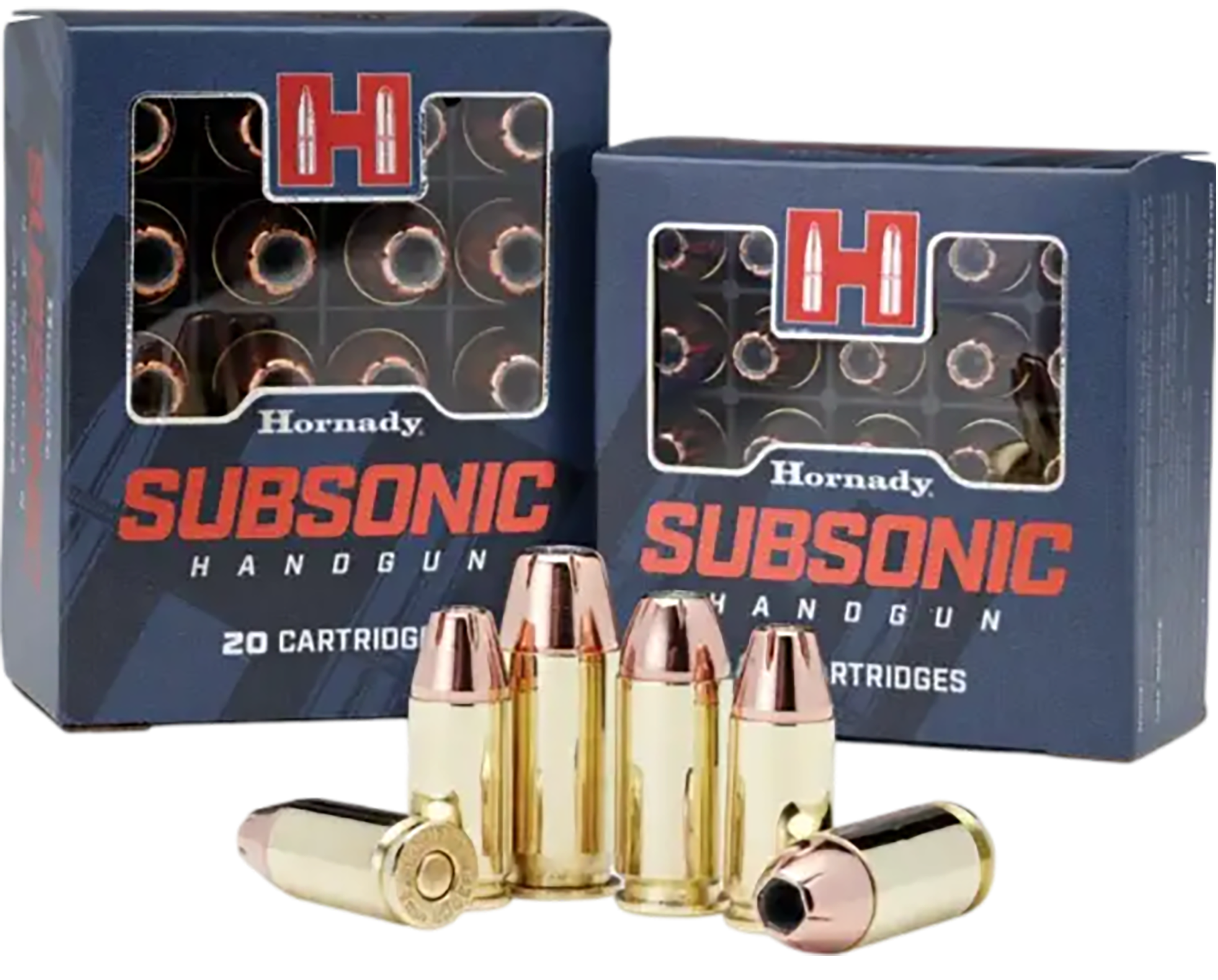 Hornady, Subsonic, 9mm Luger, Hornady XTP Subsonic, 147 Grain, 25 Rounds