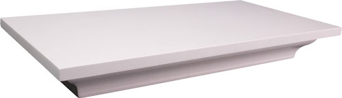 Lockdown 1117247 In-Plain-Sight Shelf White Wood Holds 2 Handguns