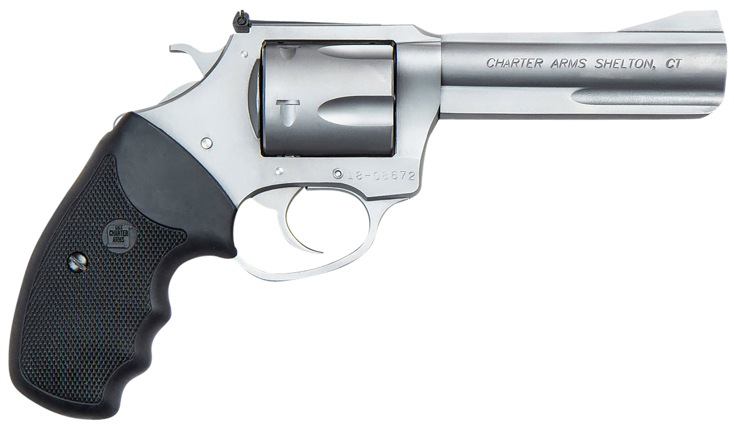 Charter Arms Professional VI 357 Magnum 4.2 in 6 Rounds Stainless Wood Grip