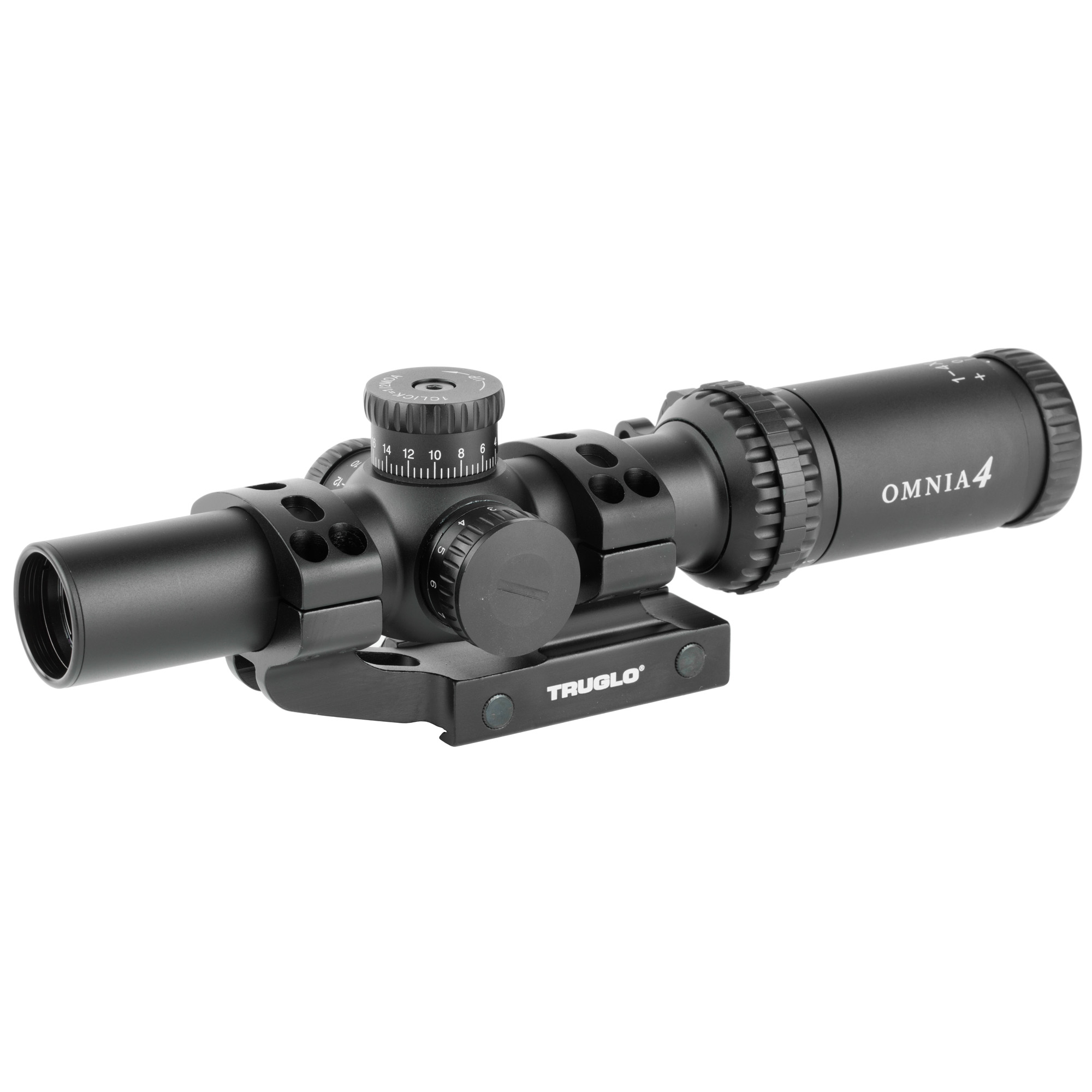 Truglo Omnia Tactical Scope 30mm 1-4x24 IR Aptr MOA Turrets