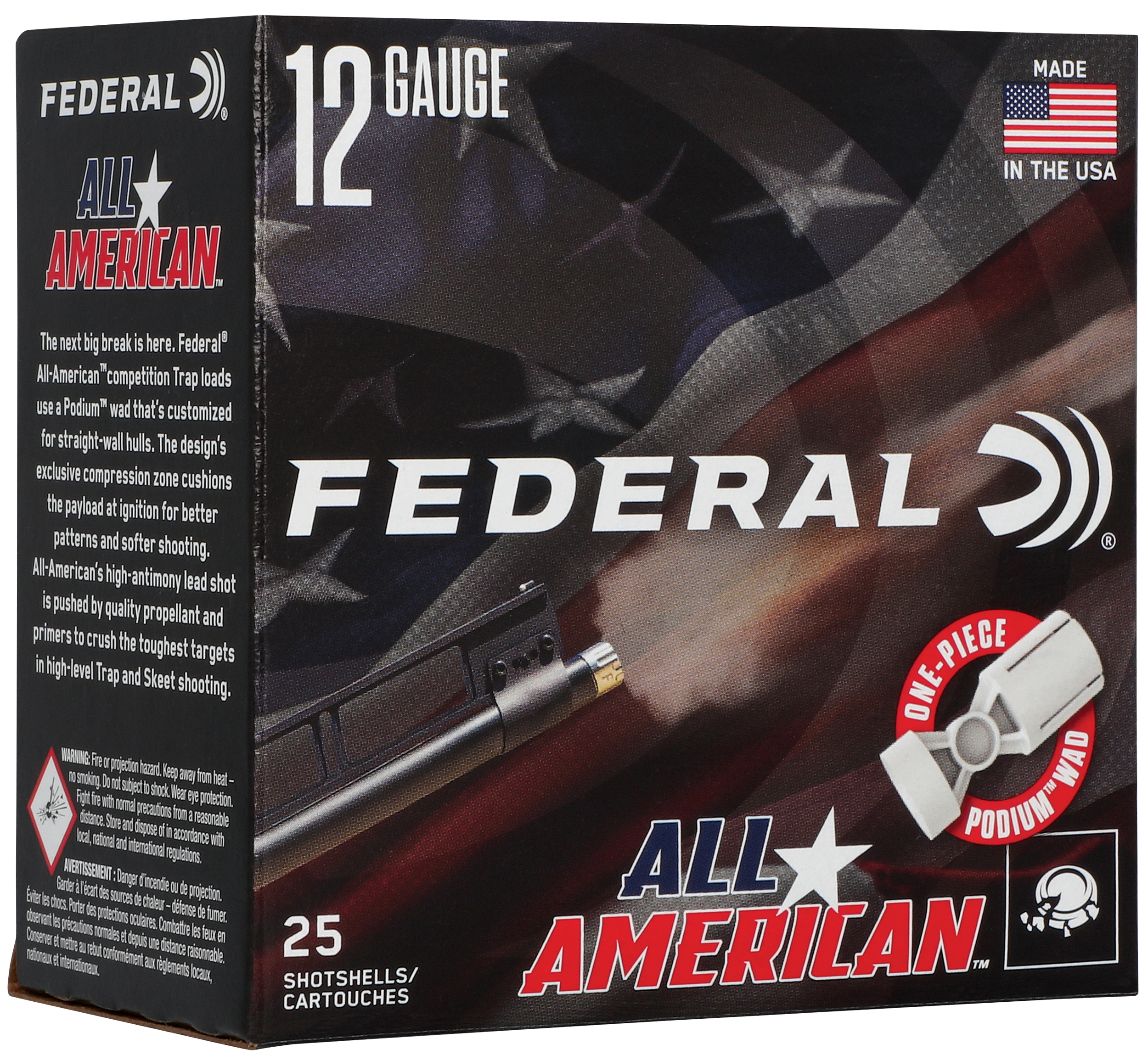 Federal All-American 12 Gauge 1 oz 7.5 Shot 25 Rounds