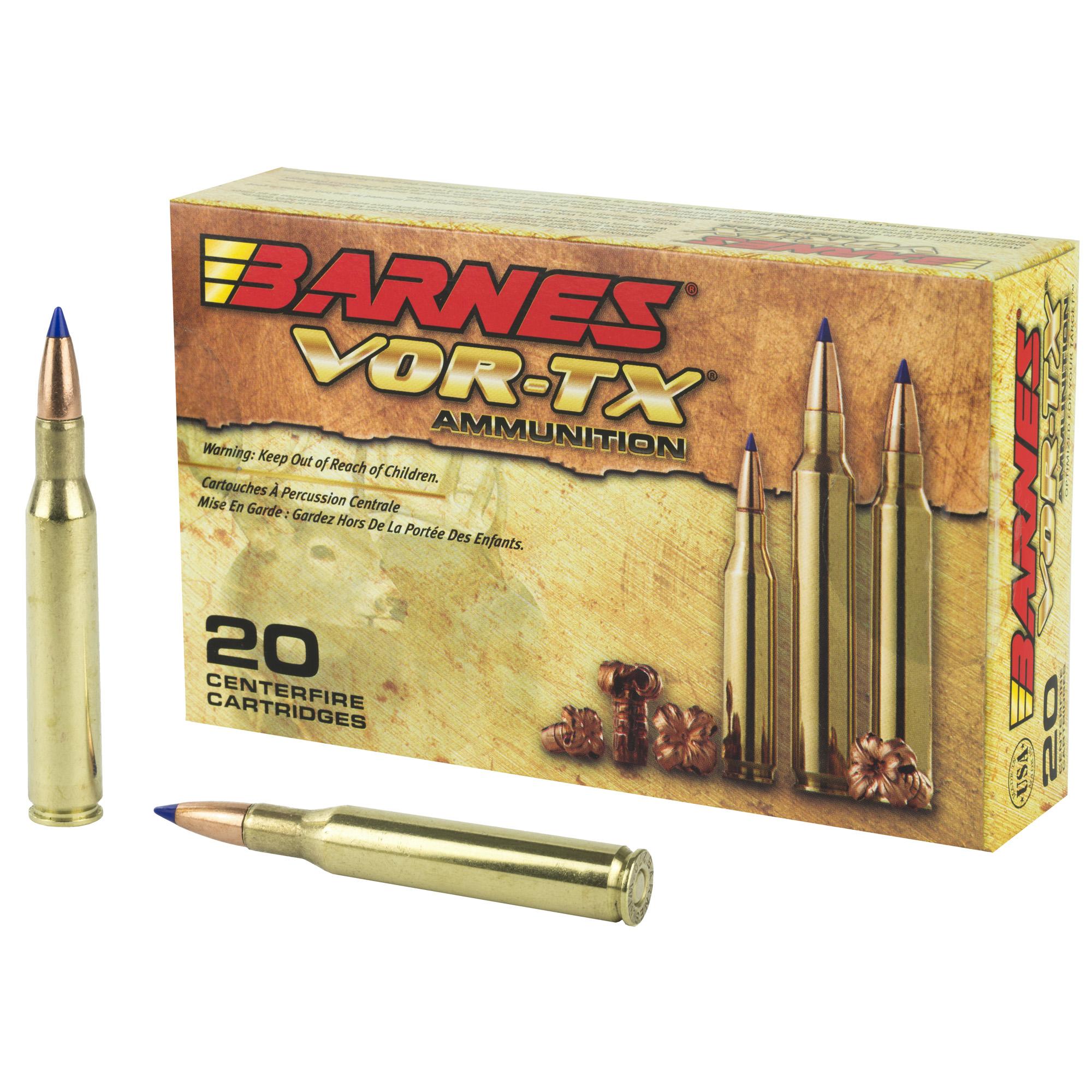 Barnes VOR-TX 270 Winchester TTSX Boat Tail 130 Grain 20 Rounds