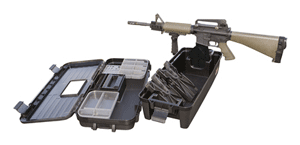 MTM Case-Gard TRB40 Tactical Range Box  Black Polymer