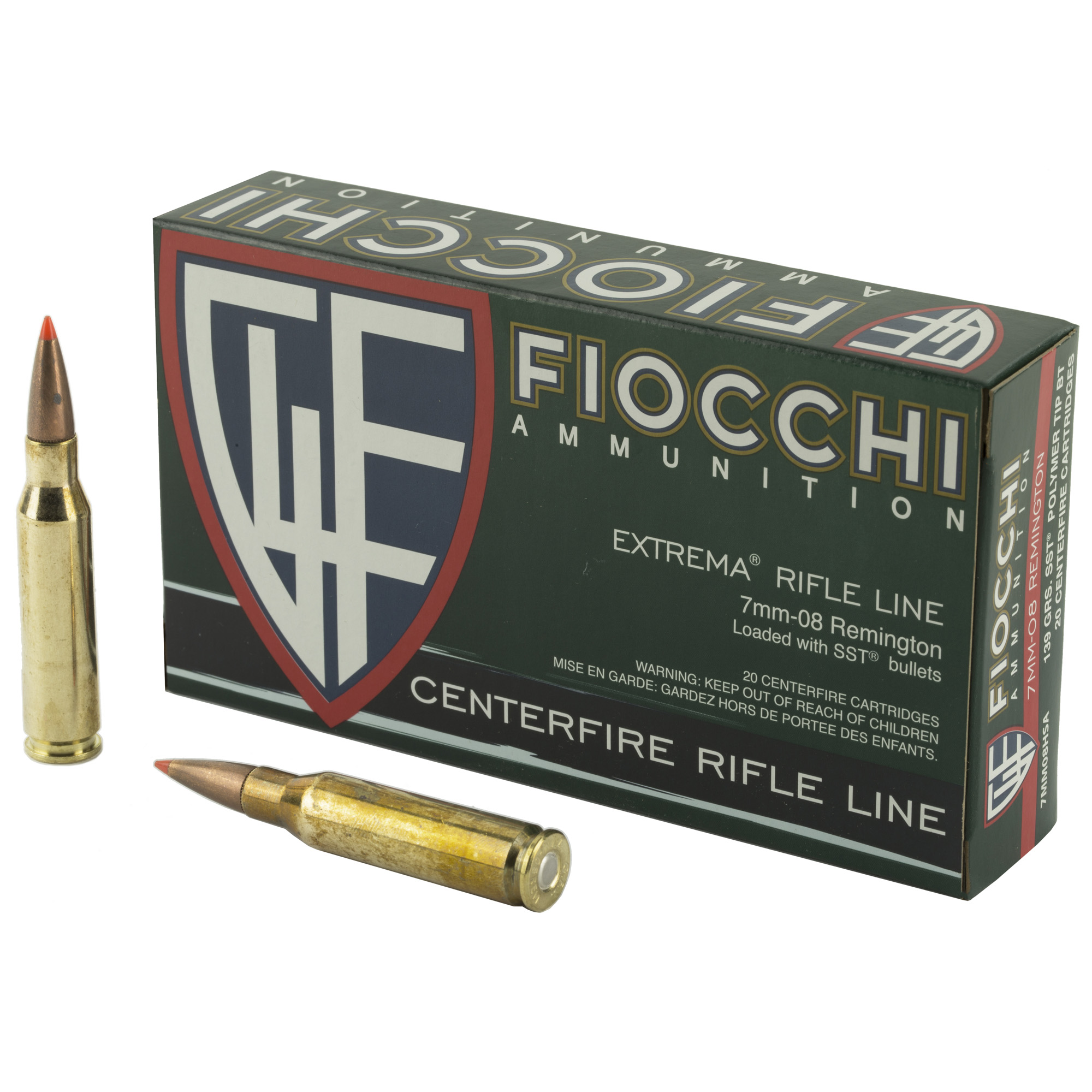 Fiocchi Hyperformance Hunt 7mm-08 Remington SST 139 Grain 20 Rounds