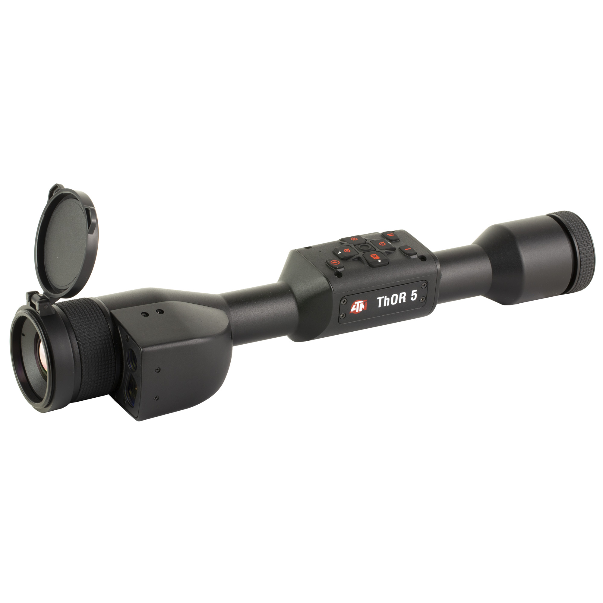 ATN Thor 5 640 LRF Thermal Rifle Scope 3 to 24x Smart Mil Dot Reticle Matte Finish