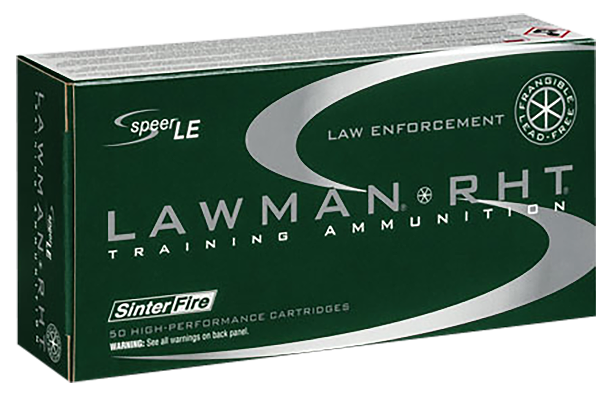 Speer, Lawman Training RHT, 40 S&W, SinterFire frangible, 125 Grain, 50 Rounds