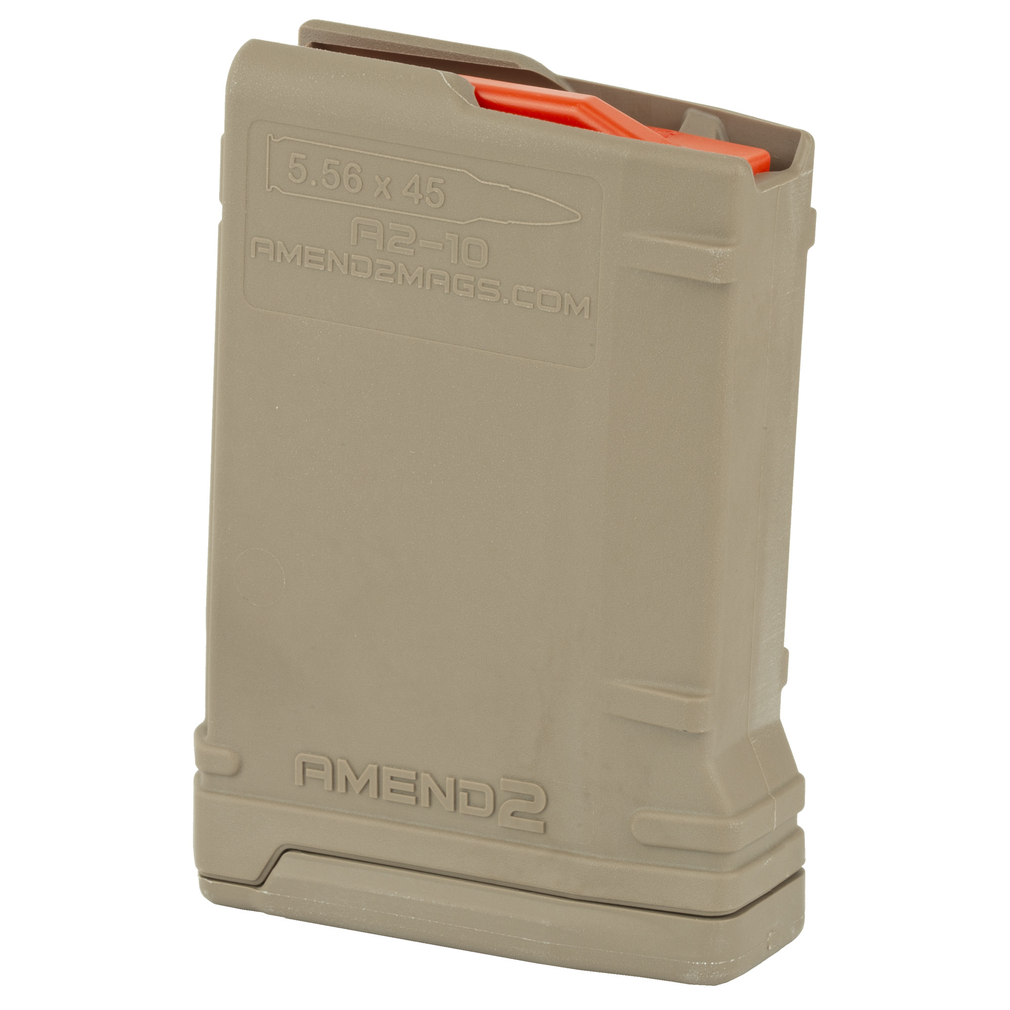 Amend2 10rd 5.56 NATO Magazine Flat Dark Earth Compatible with AR-15 M16 M4