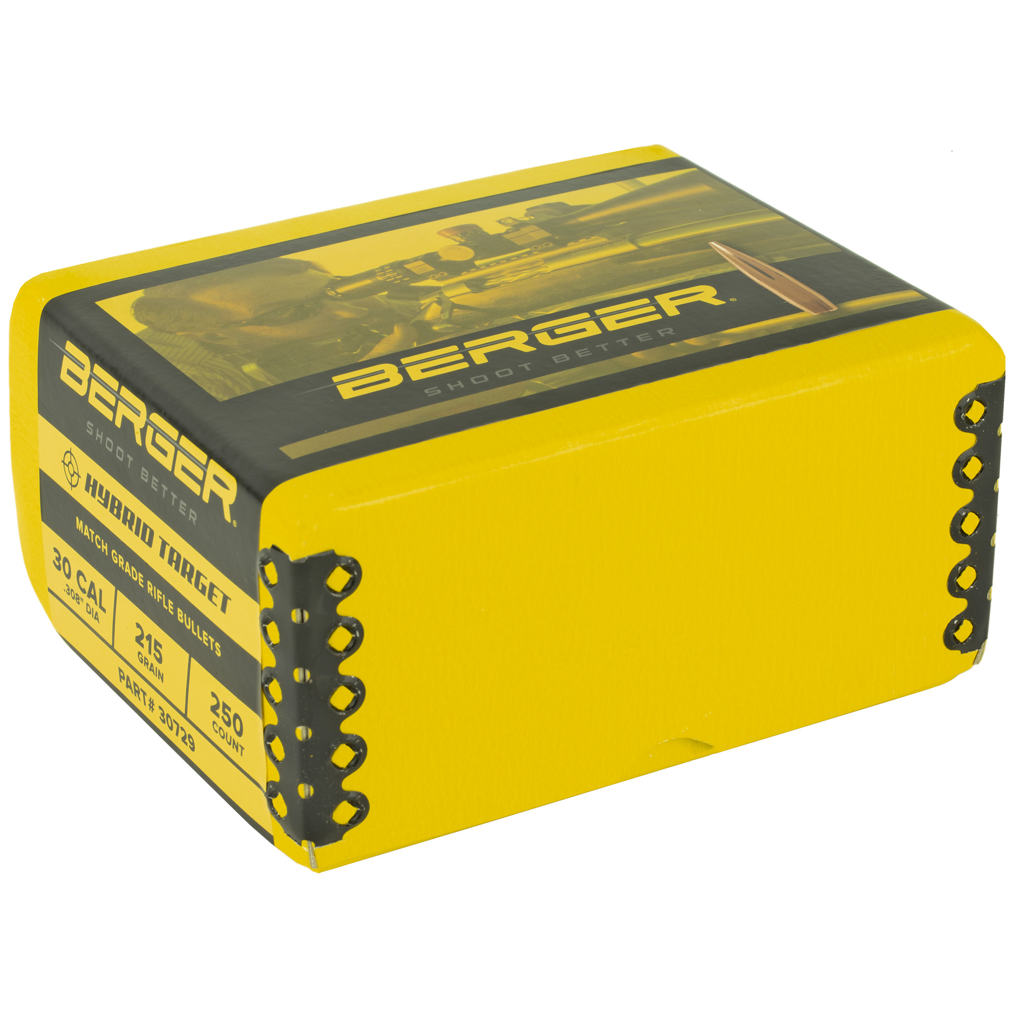 Berger Match Grade Target Bullets .30 cal .308" 215 gr HYBRID TARGET 250/ct