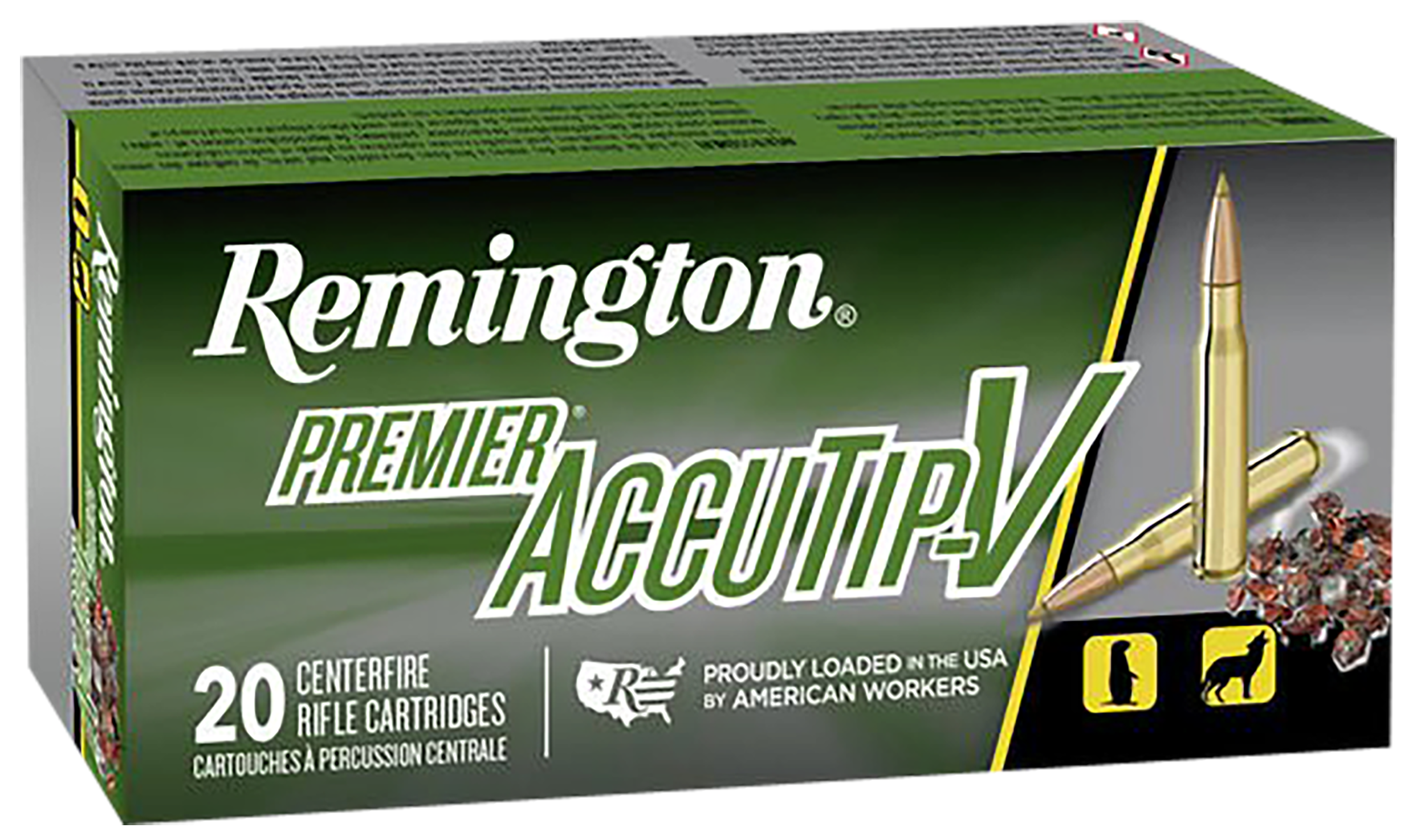 Remington Premier AccuTip 223 Remington AccuTip V 55 Grain and 20 Rounds