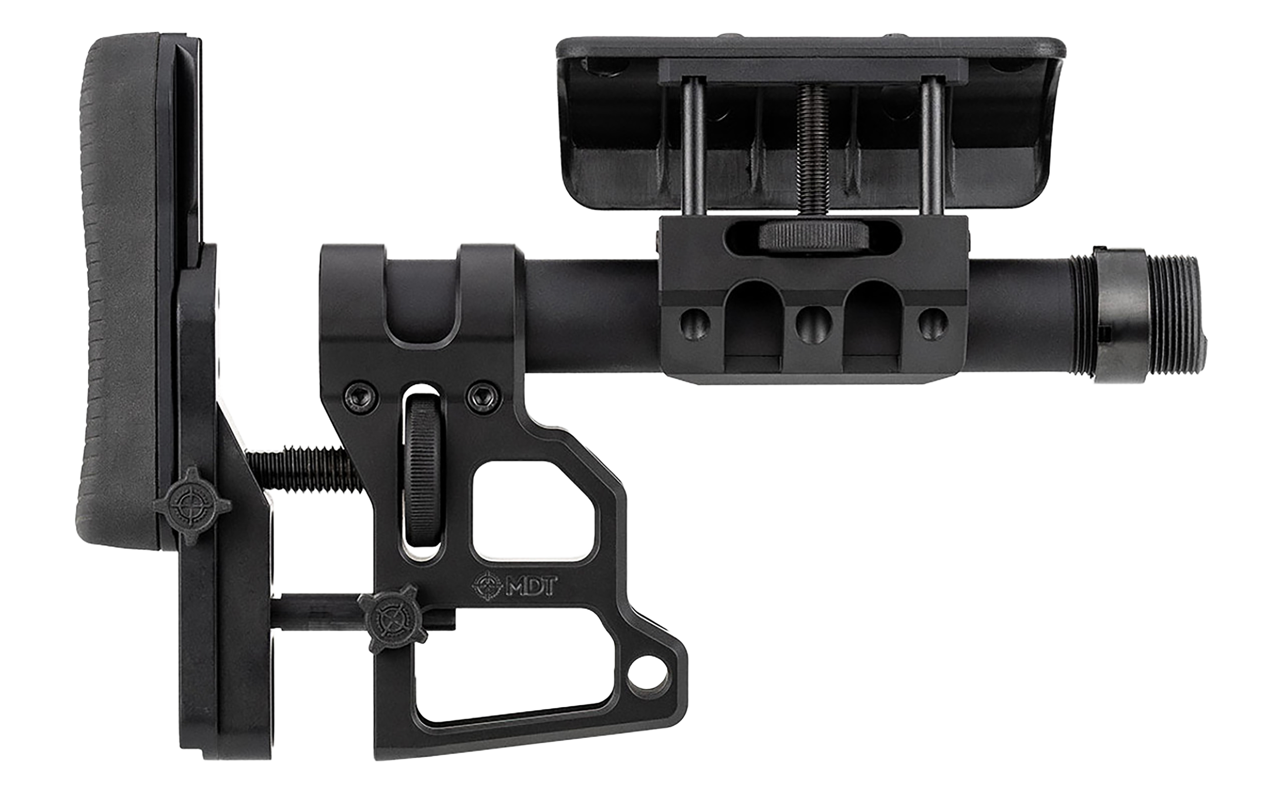 Mdt Skeleton Carbine Stock Scs With Adjustable Cheekrest Buttpad Buffer Tube Qd