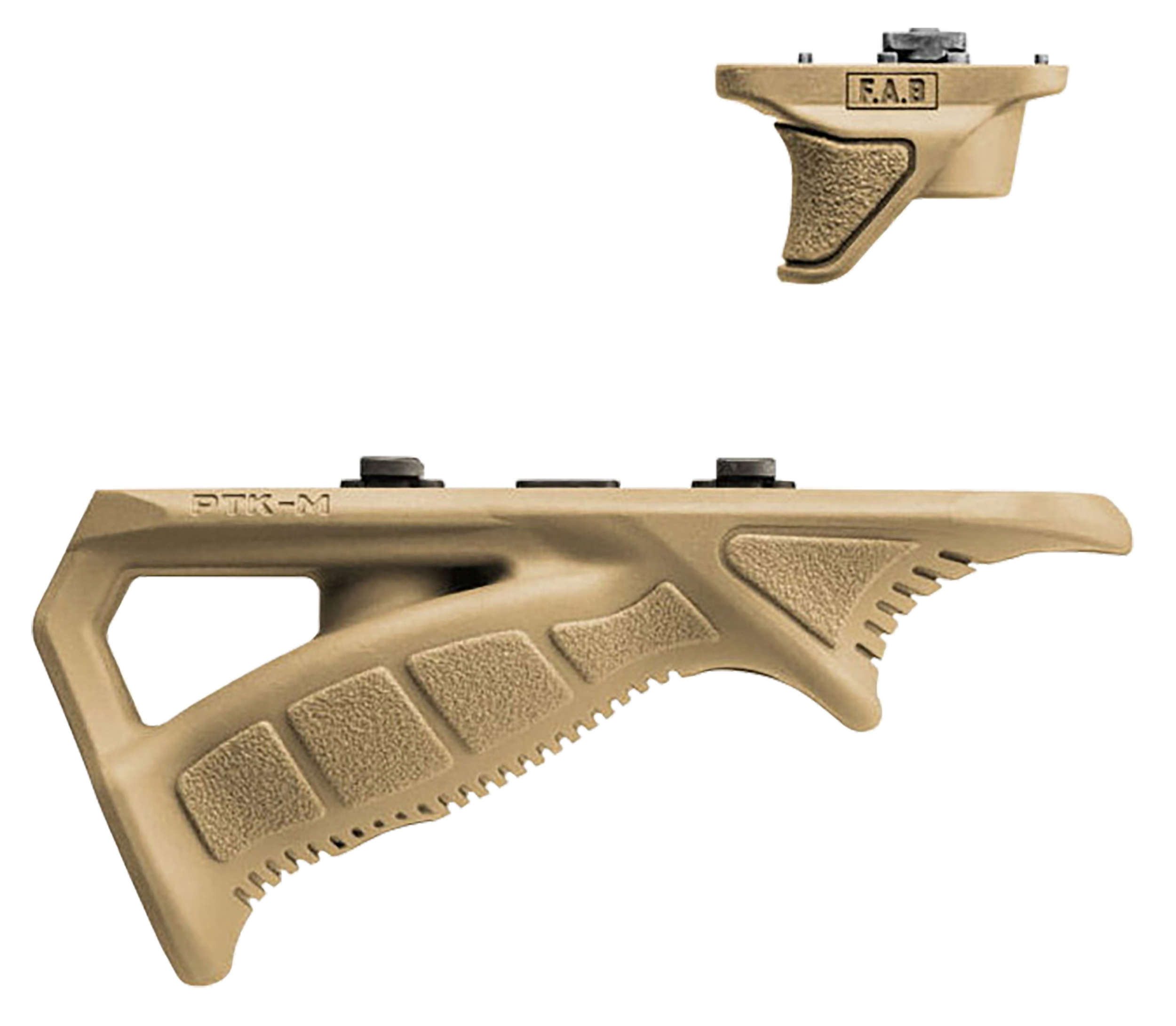 Fab Defense PtK-M Rubberized M-lok Ergonomic Pointing Grip Combo Pack Flat Dark Earth