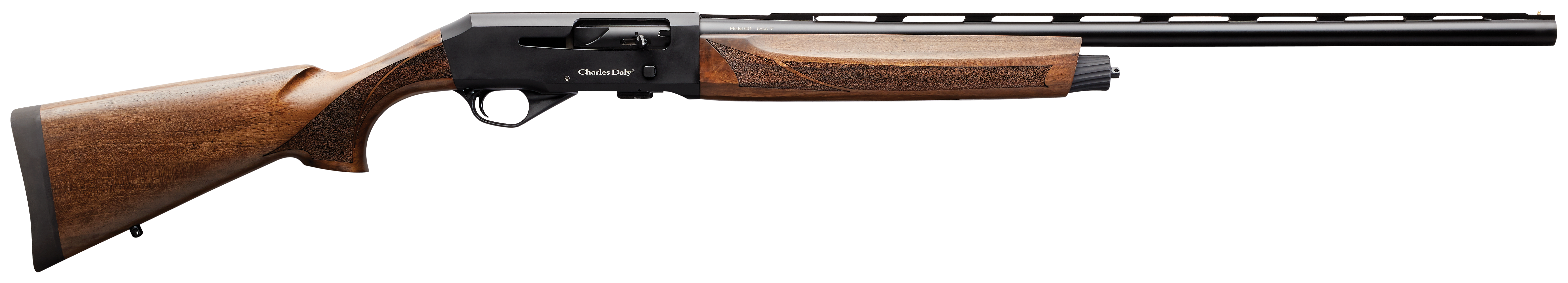 Charles Daly 601 Field 12GA, 28in. Barrel, 4rd, Wood Stock & Forend - Black (930202)