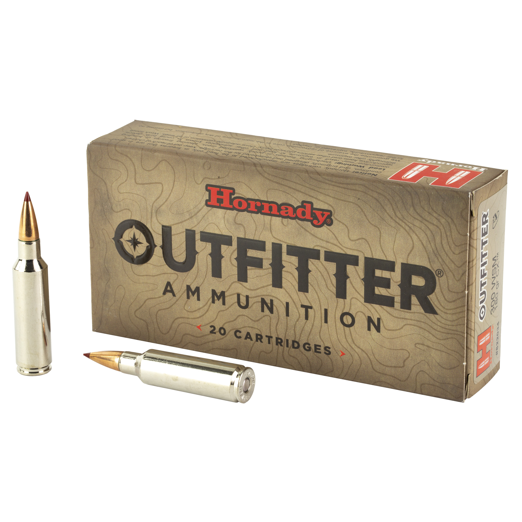 Hornady Outfitter 300 Winchester Short Magnum Cx Otf 180 Grain 20 Rounds