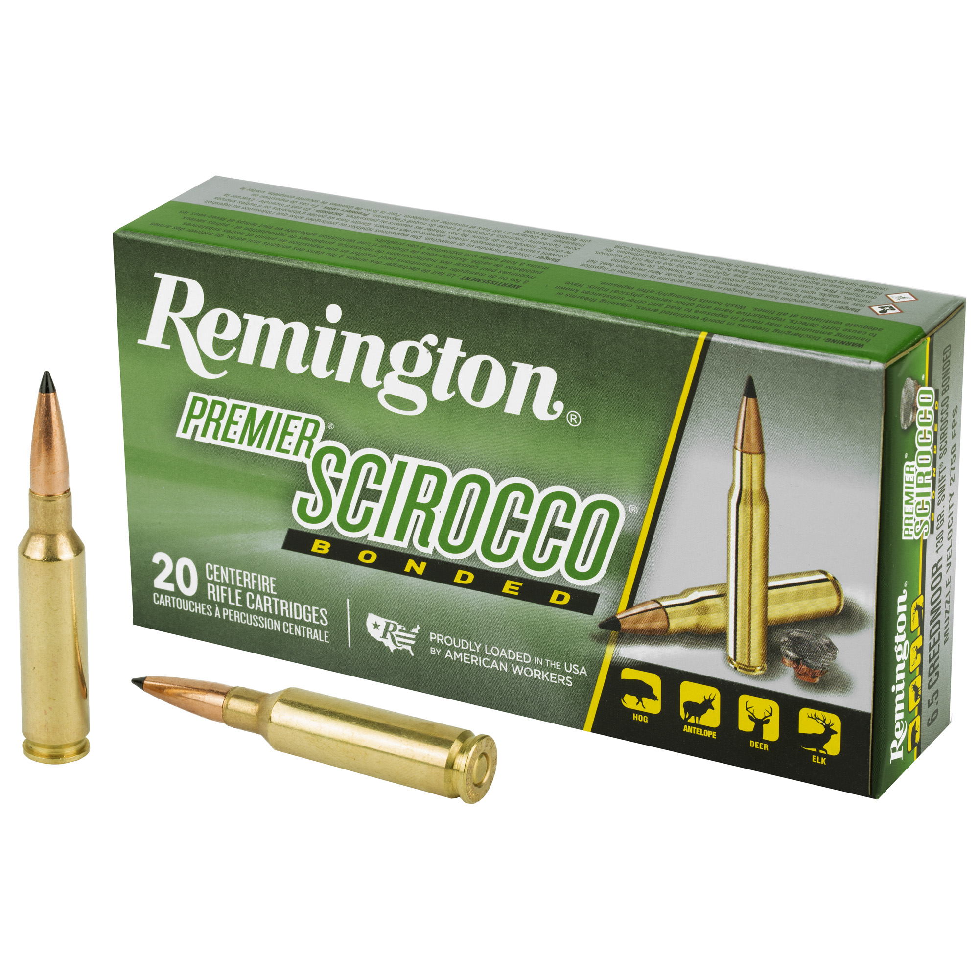 Remington Premier Scirocco 6.5 Creedmoor Swift Scirocco Bonded 130 Grain 20 Rounds
