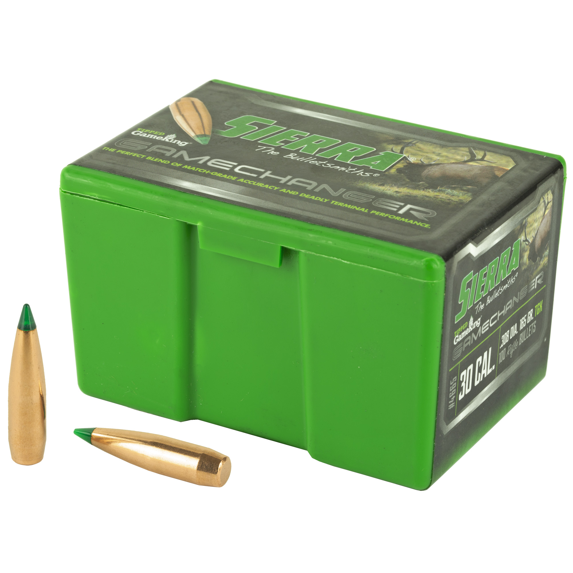 Sierra Game Changer Tipped GameKing Bullets 30 CAL 165 GR 100 Count