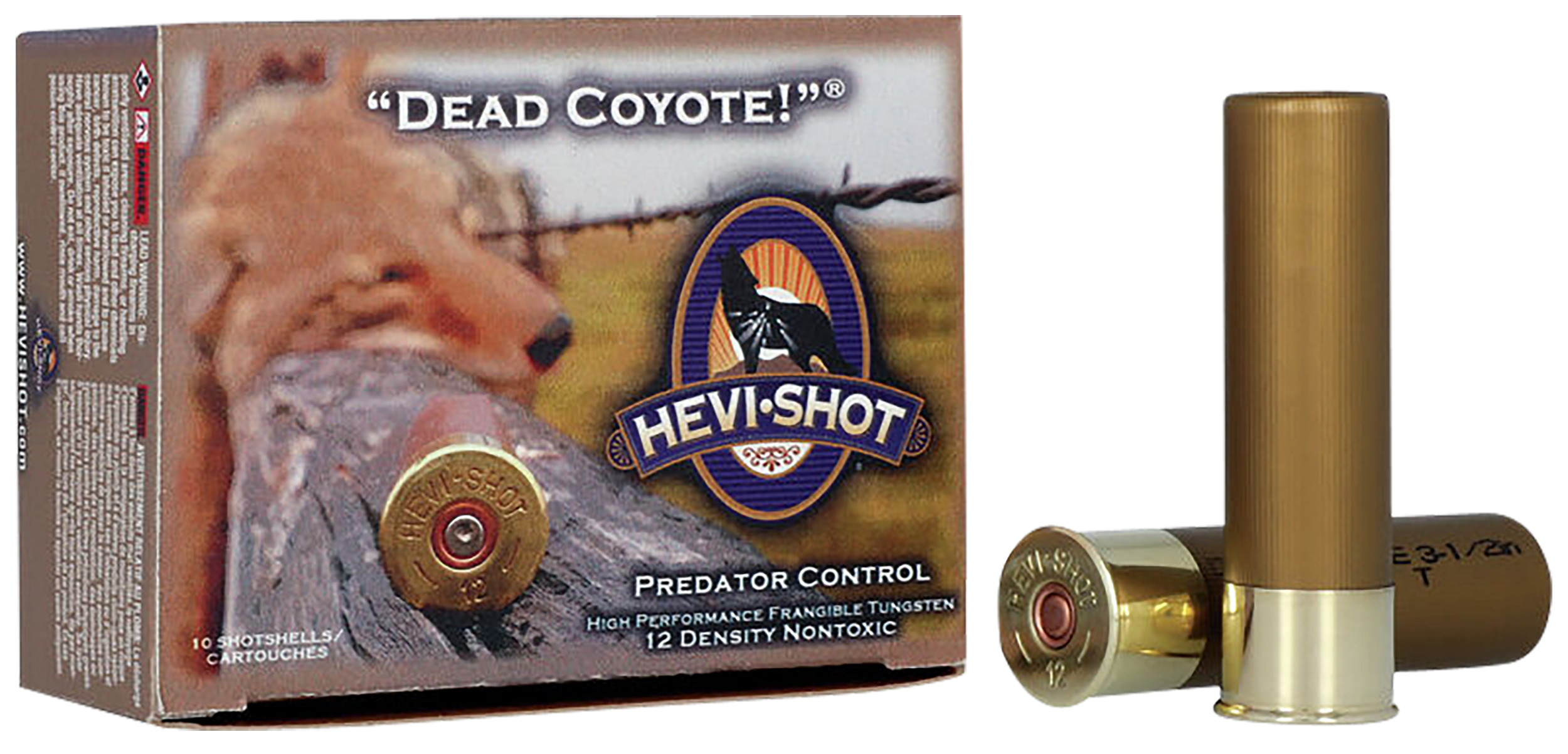 Hevi Shot Dead Coyote Load 12 ga. 3.5 in. 1 5/8 oz. T Shot 10 rd.