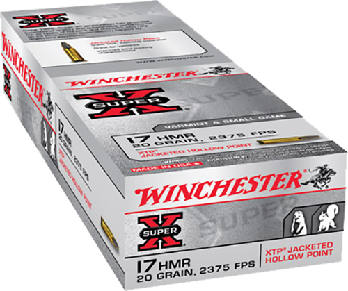 Winchester, Super-X, 17 Hornady Magnum Rimfire, Hornady Xtp Hollow Point, 20 Grain, 50 Rounds